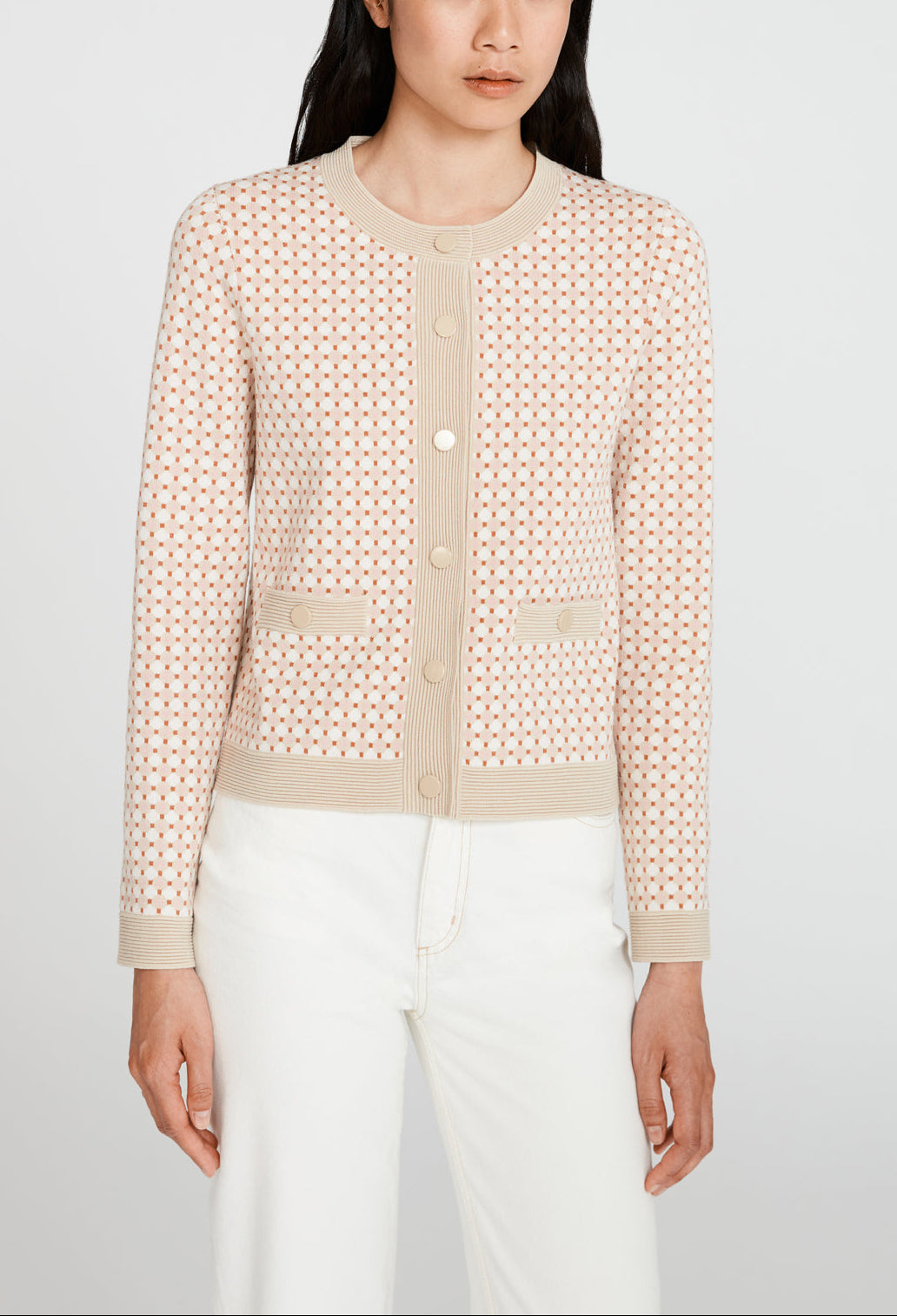 Cardigan maille à motifs Faume - seconde main