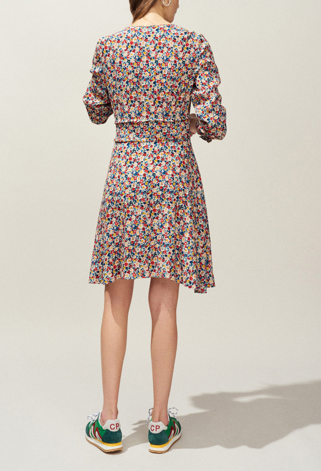 Robe col V imprimé fleuri Faume - seconde main