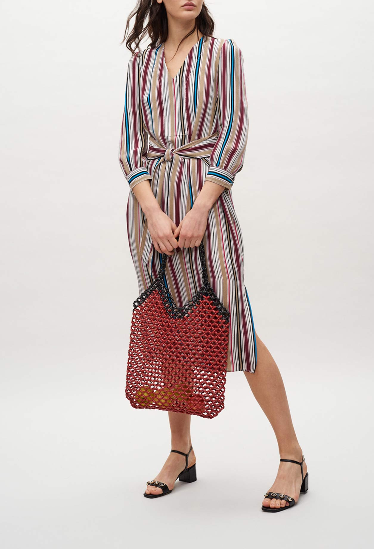 Robe mi-longue ceinturée Faume - seconde main