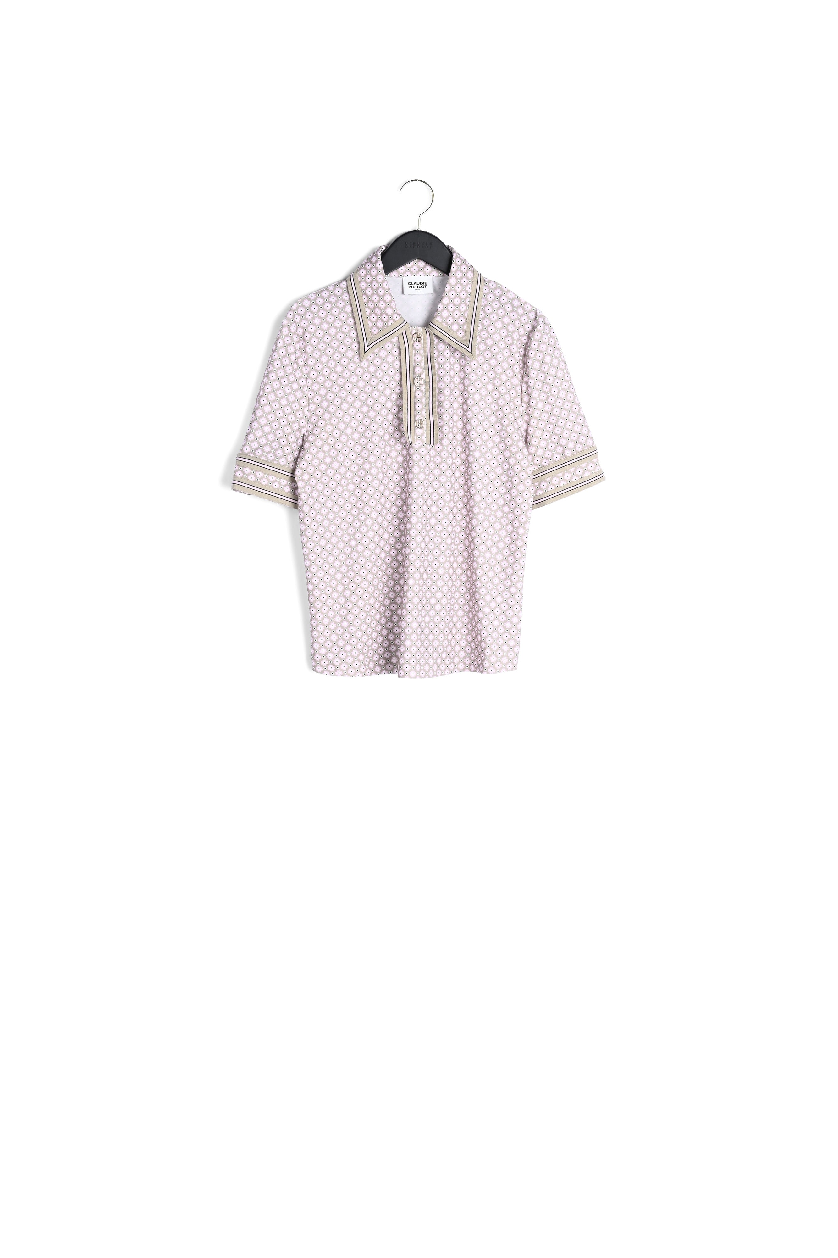 Polo manches courtes rose Faume - seconde main