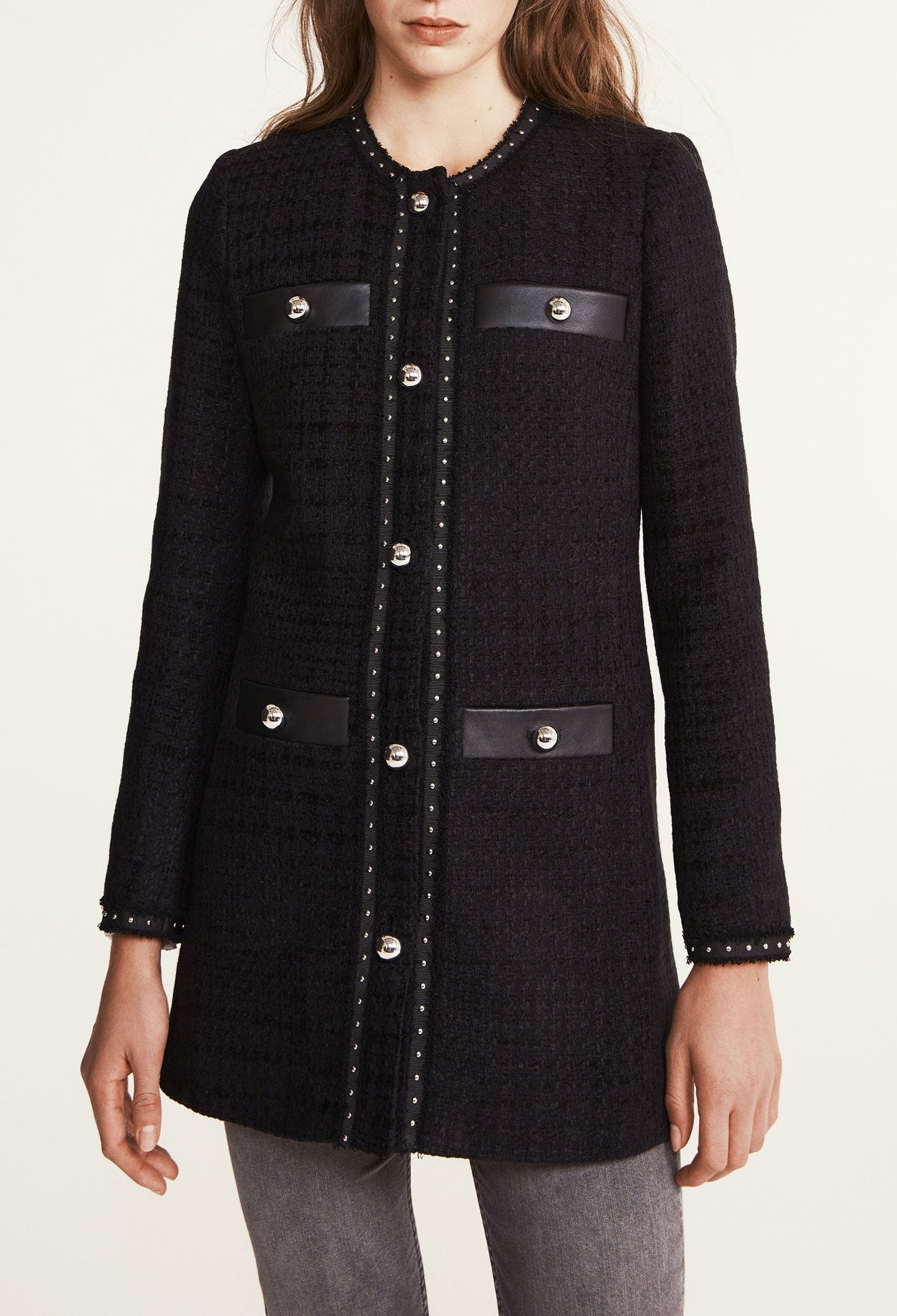 Manteau en tweed Faume - seconde main