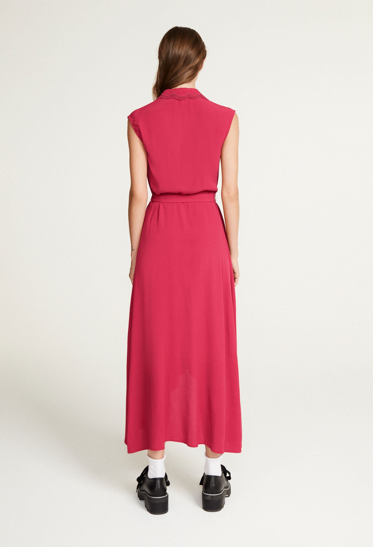 Robe chemise sans manches asymétrique Faume - seconde main