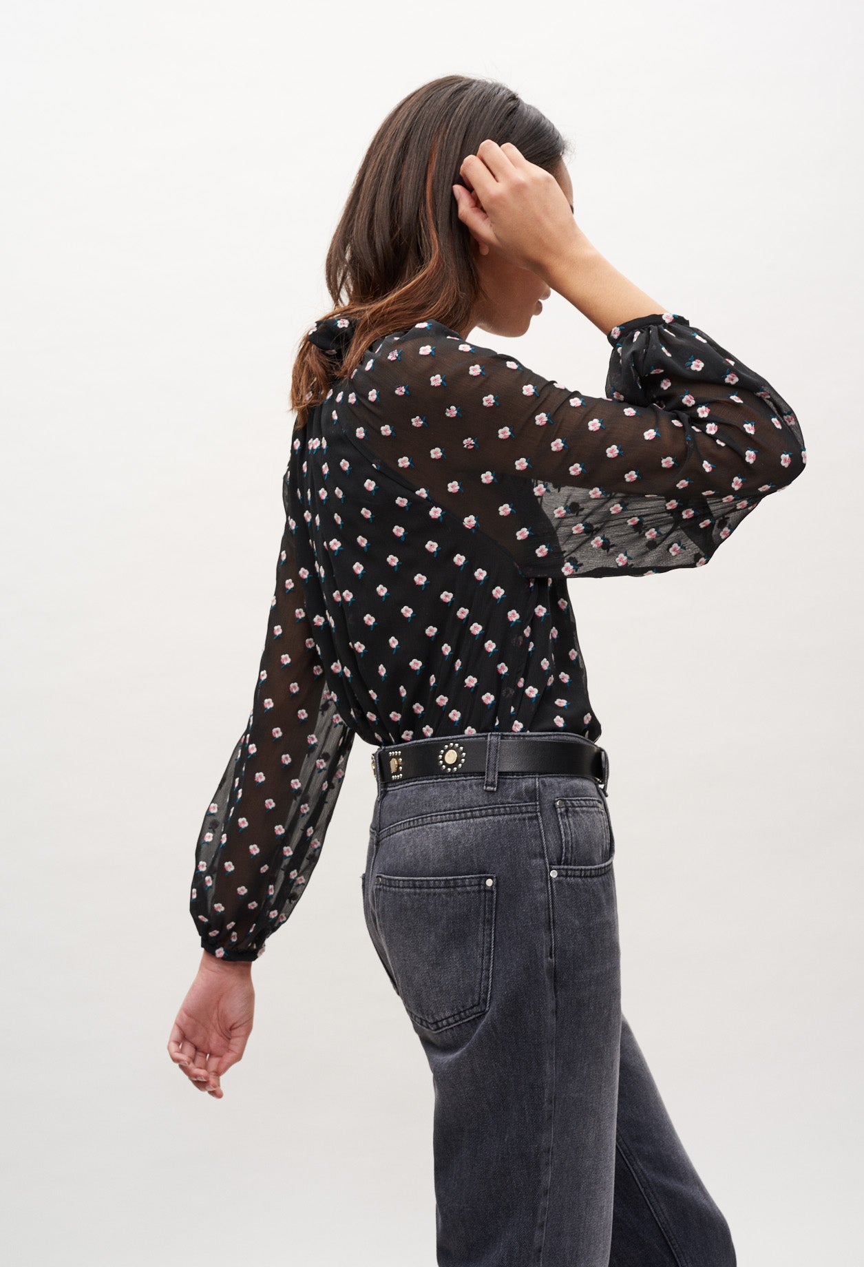 Blouse à imprimée floral Faume - seconde main