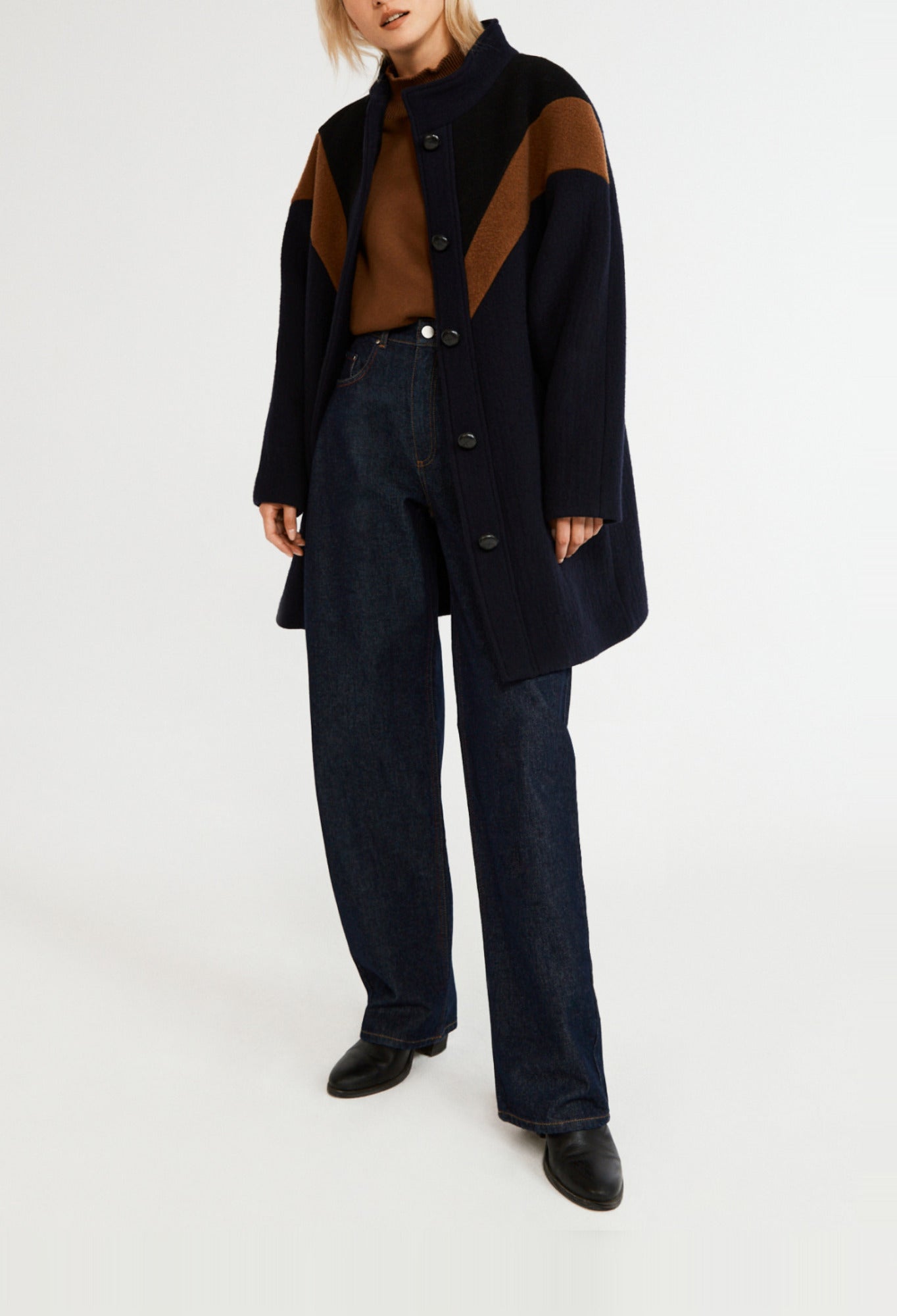 Manteau mi-long en laine Faume - seconde main