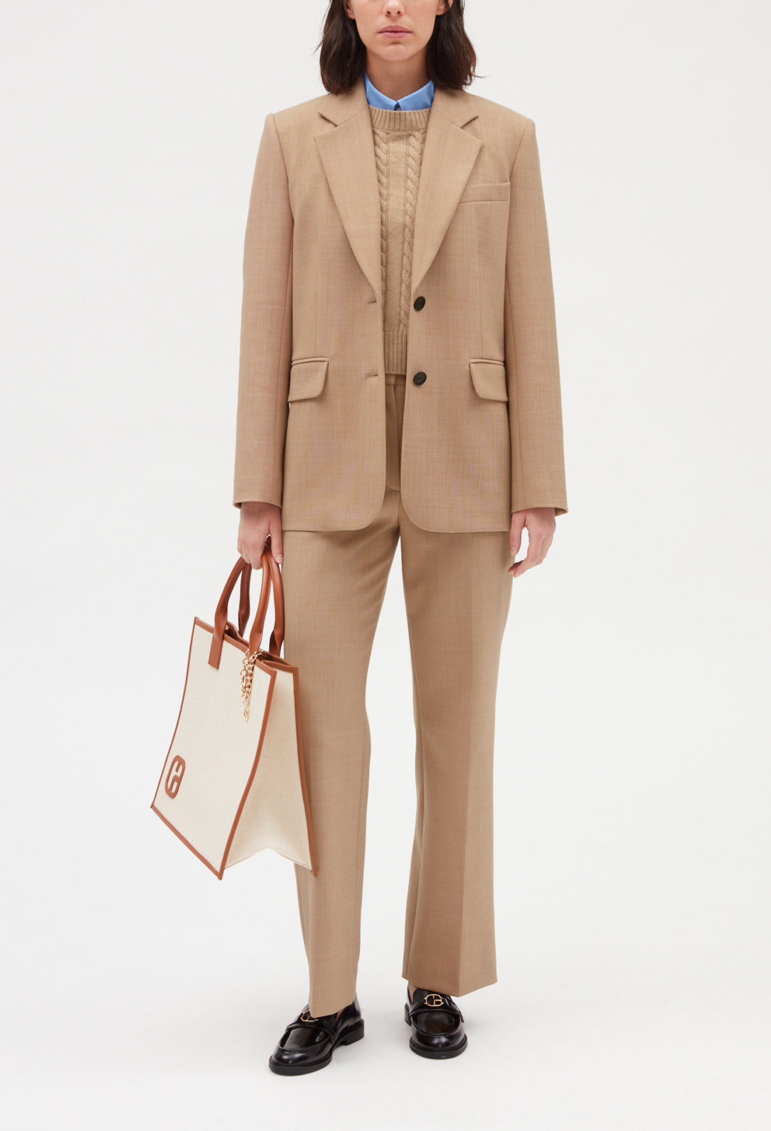 Veste tailleur beige Faume - seconde main