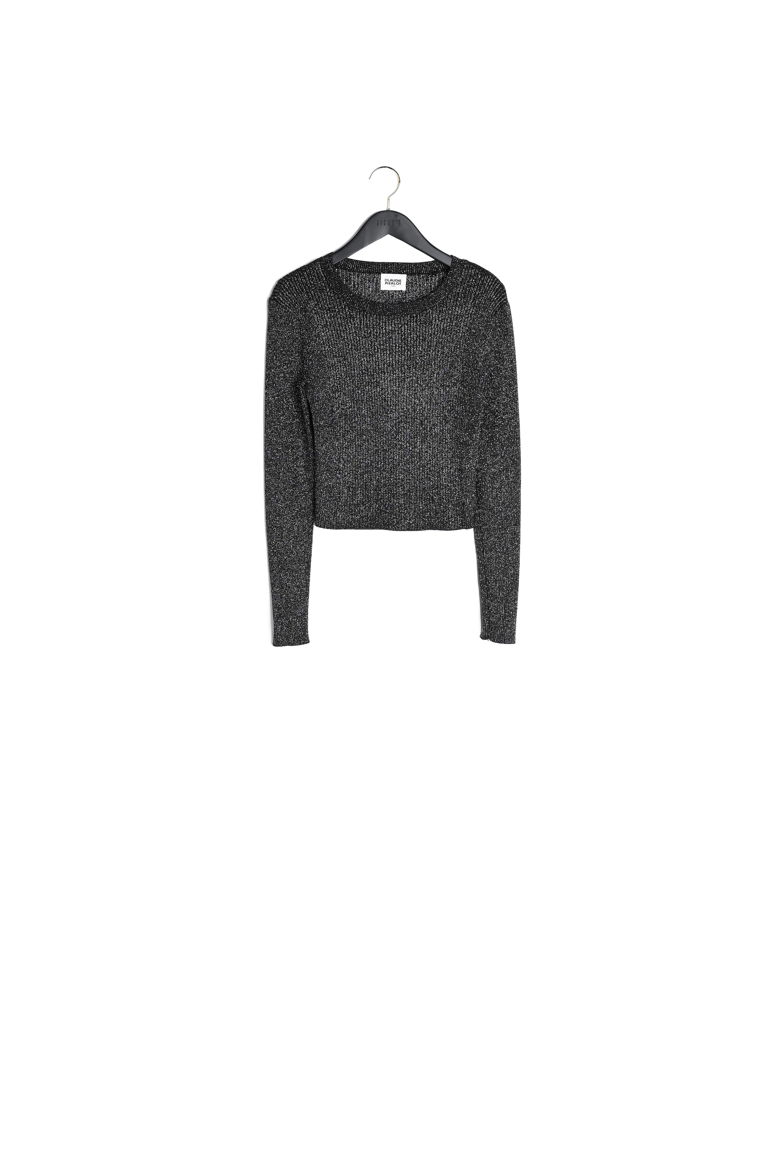 Pull argnt maill scintillant Faume - seconde main