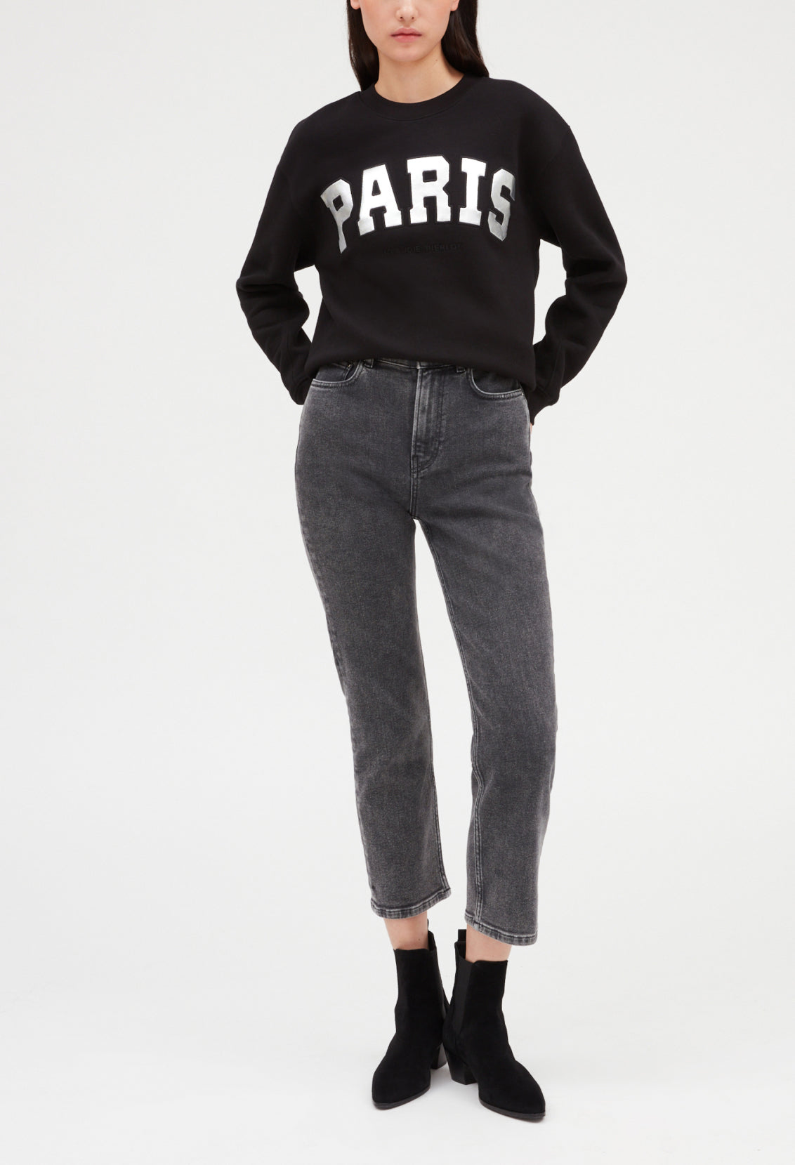 Pull Paris noir Faume - seconde main