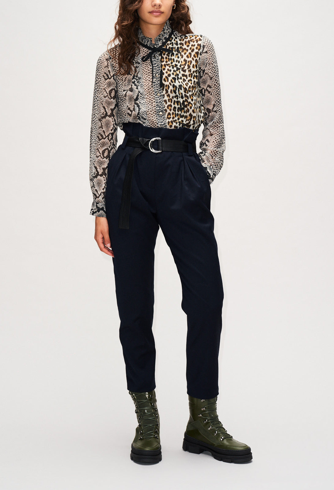 Chemise imprimée léopard Faume - seconde main