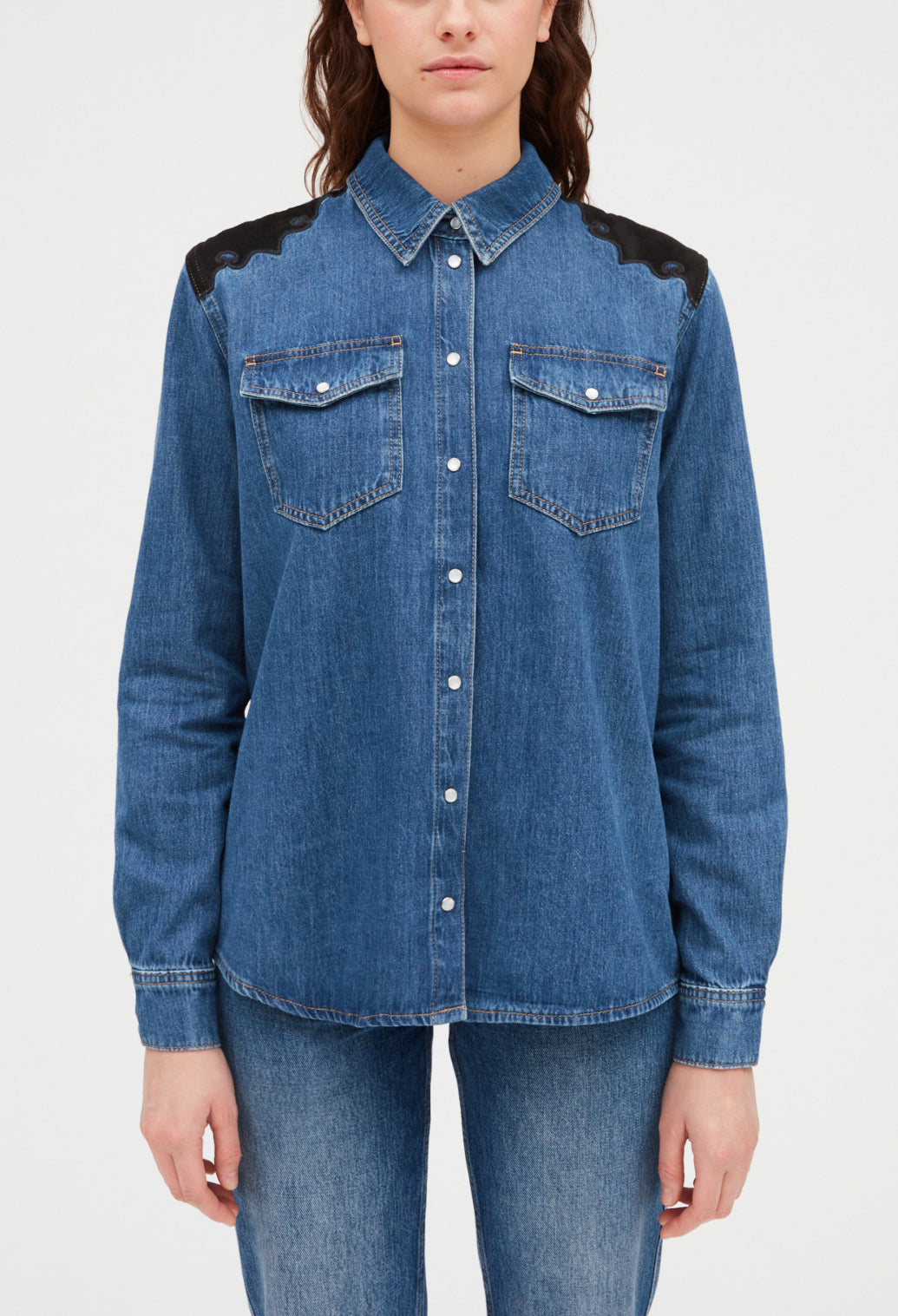 Chemise jean mid blue Faume - seconde main