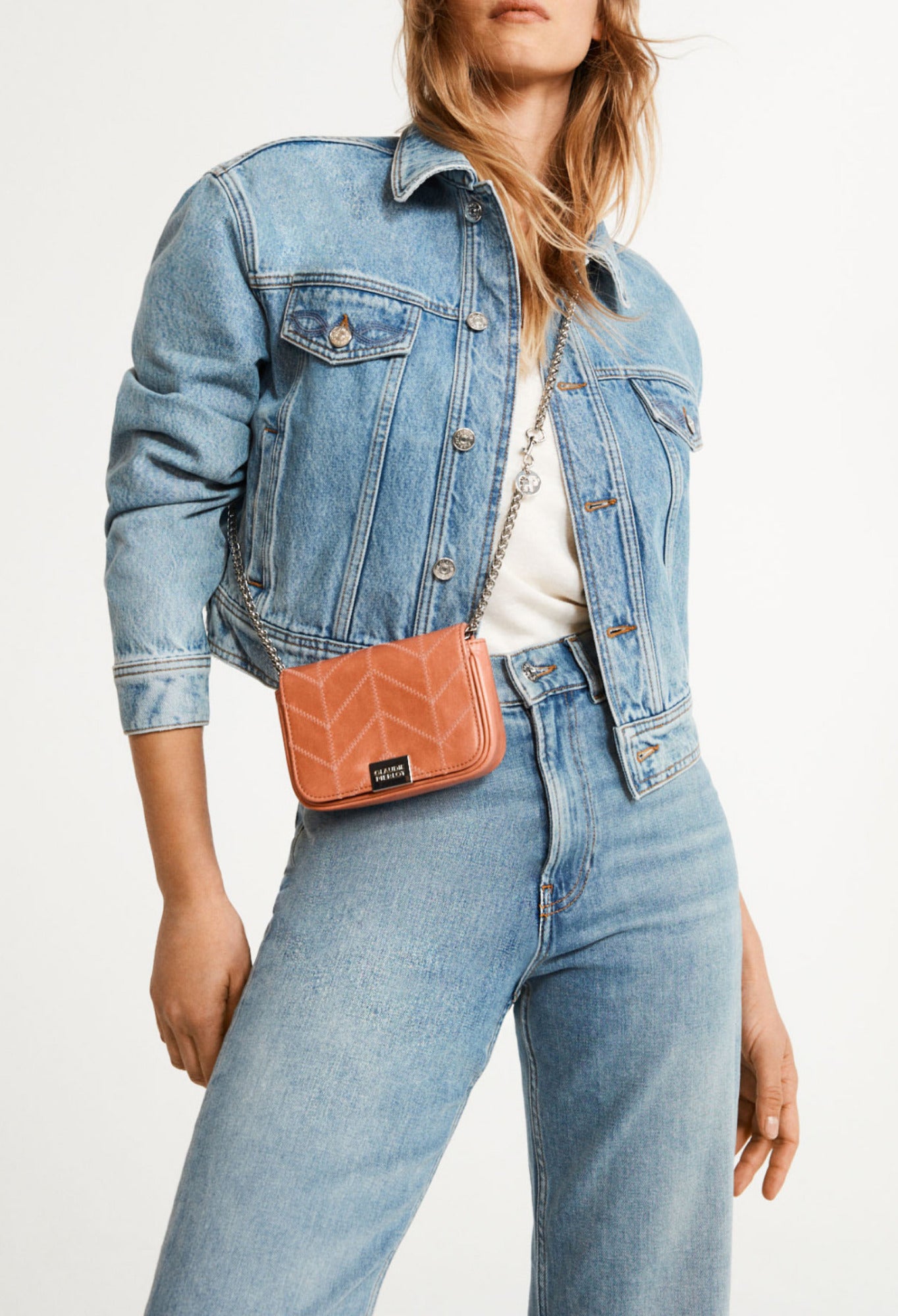 Pochette cuir verni Faume - seconde main