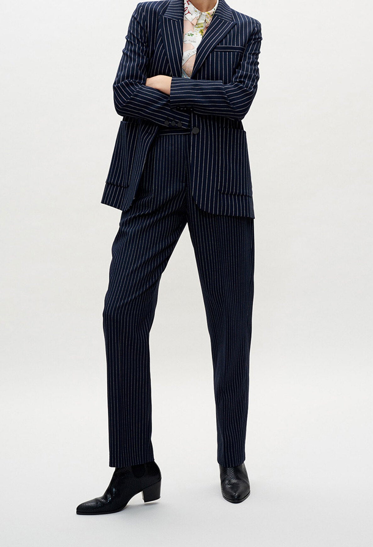 Veste de tailleur rayée Faume - seconde main