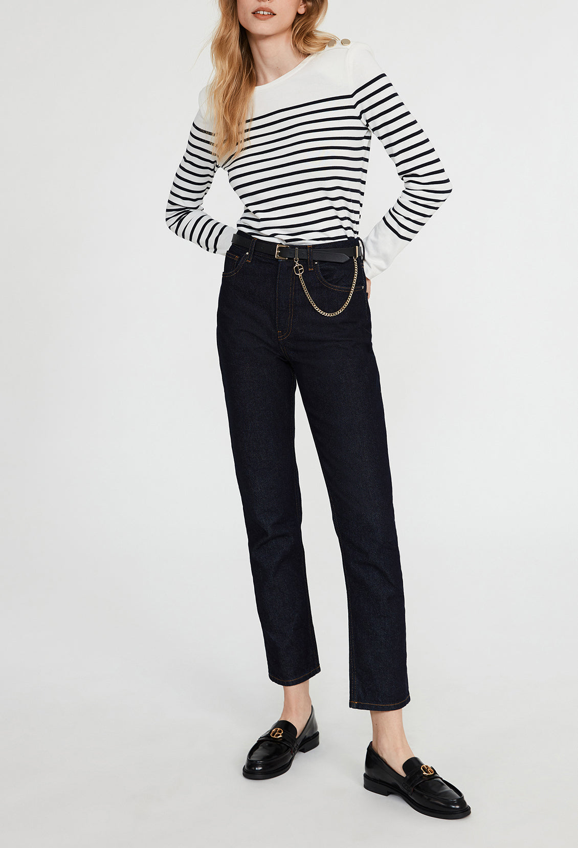 Jean denim brut coupe droite Faume - seconde main