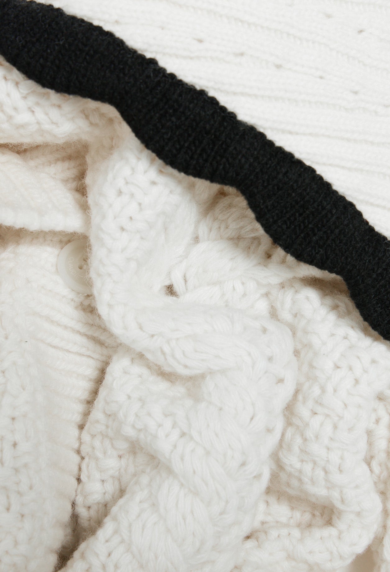 Cardigan bicolore col contrasté Faume - seconde main