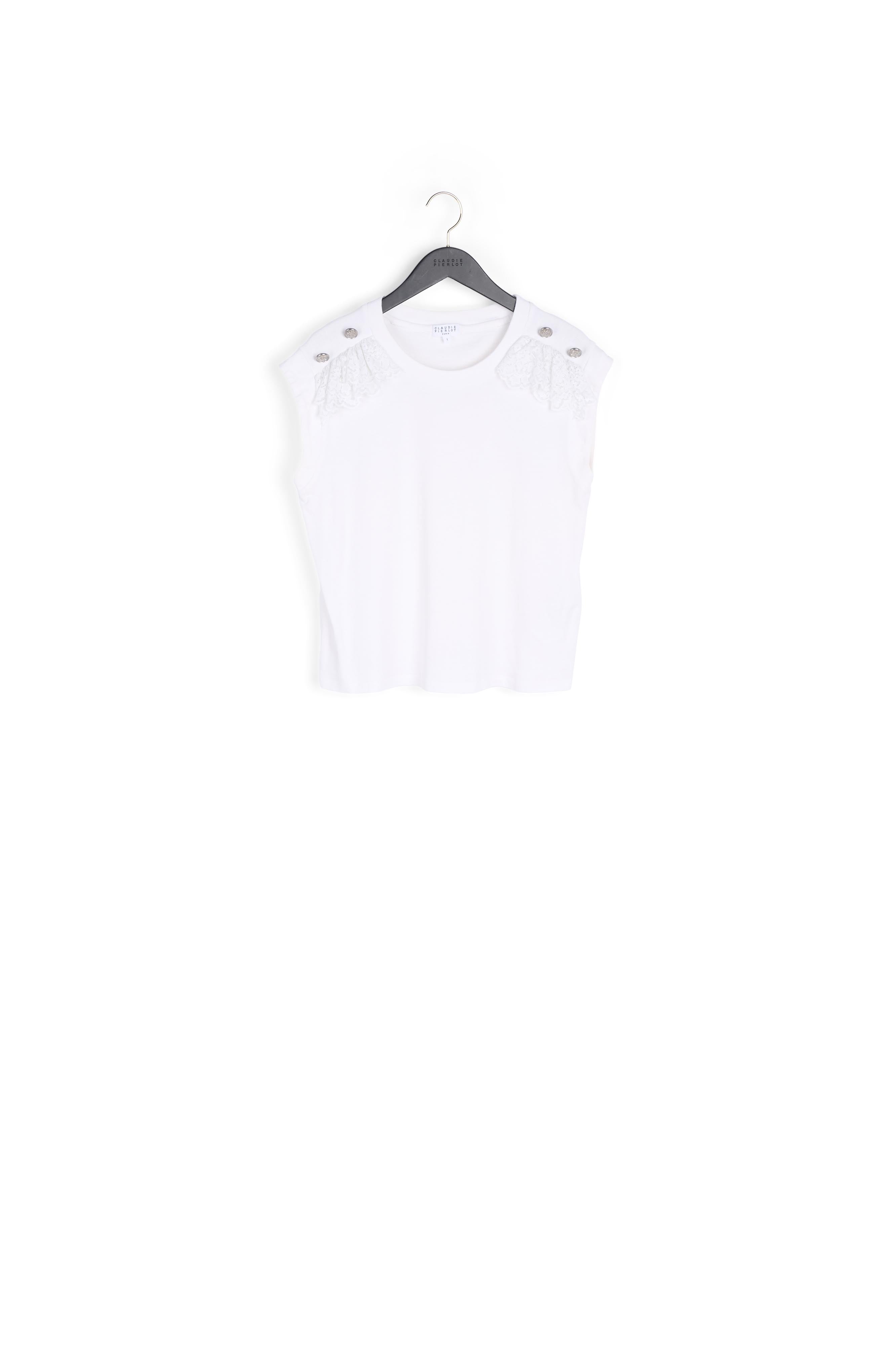 T-shirt coton avec détail epaule Faume - seconde main