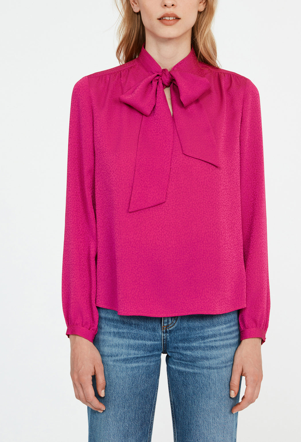 Blouse col lavalière Faume - seconde main