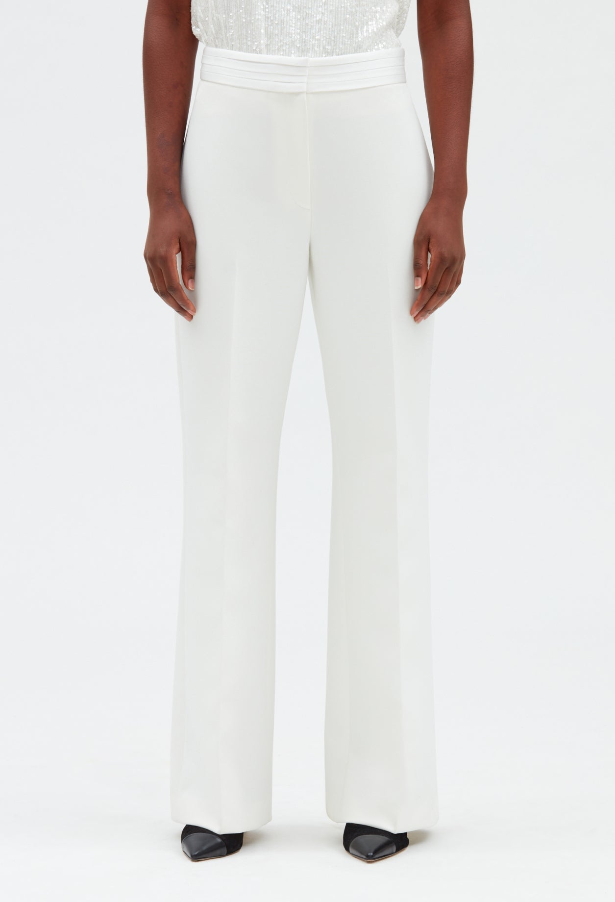 Pantalon de tailleur blanc Faume - seconde main