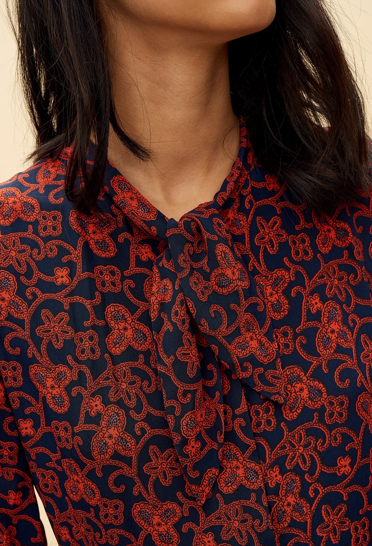 Robe imprimée asymétrique Faume - seconde main