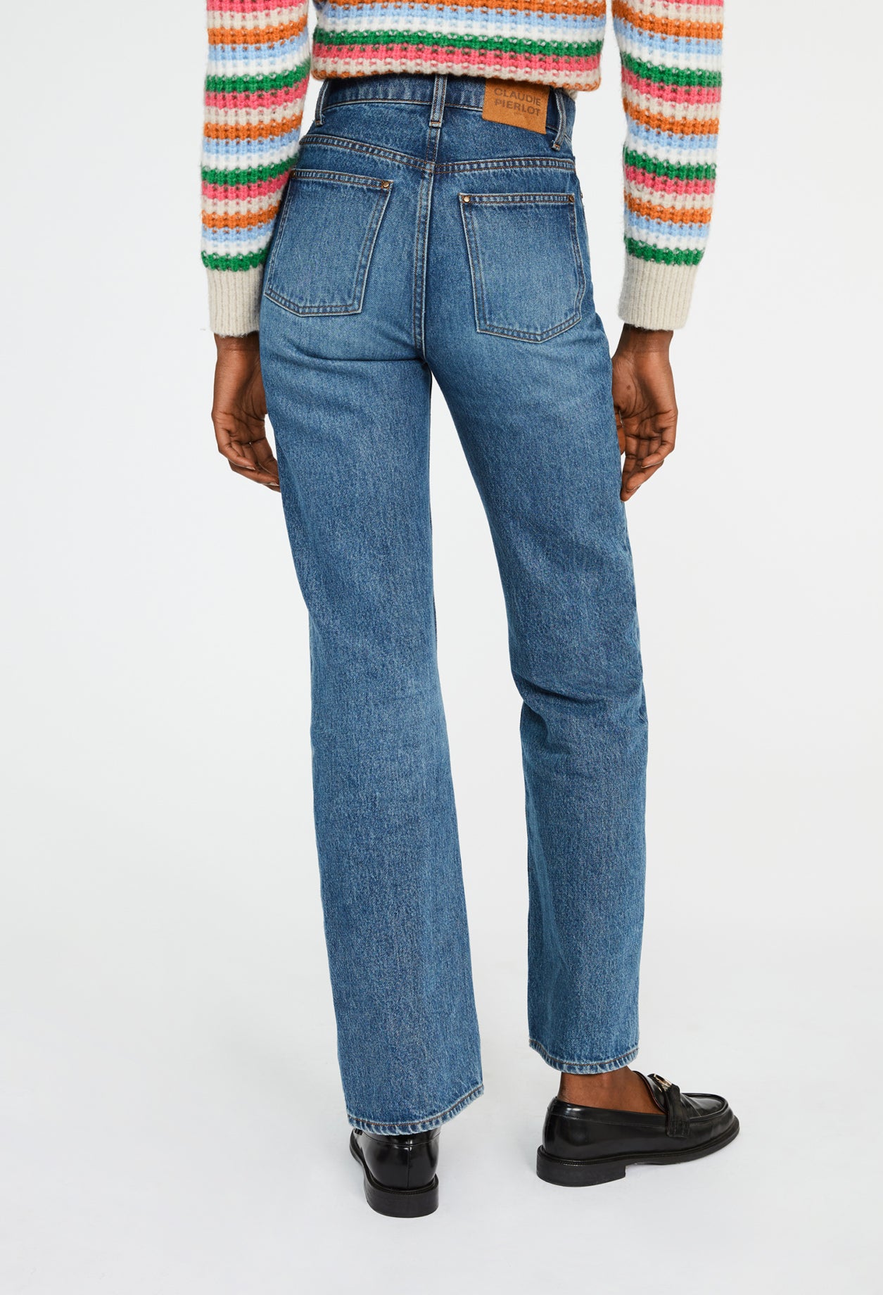 Jean denim taille haute Faume - seconde main