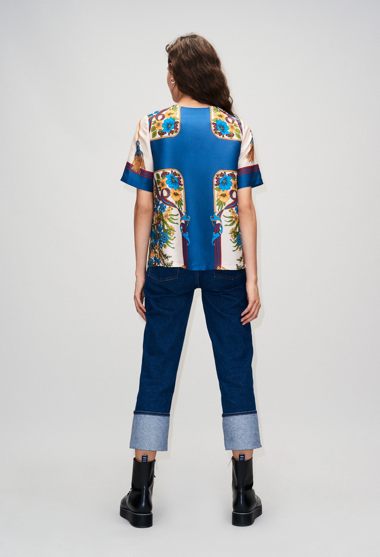 Top imprimé avec détail zip Faume - seconde main