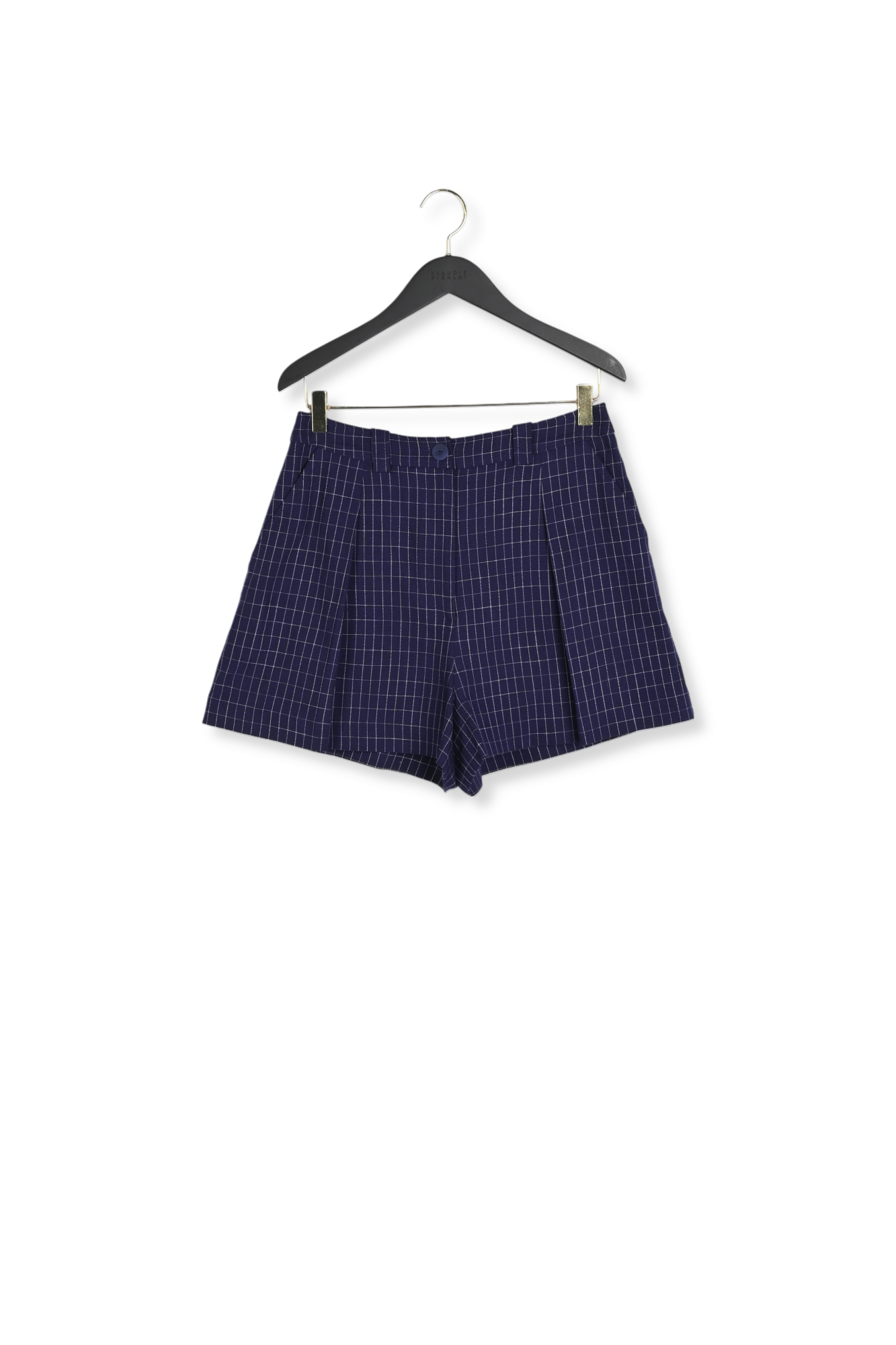 Short carreaux indigo Faume - seconde main