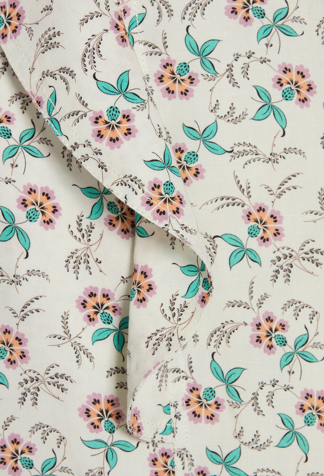 Chemise blanche imprimée sans manche Faume - seconde main