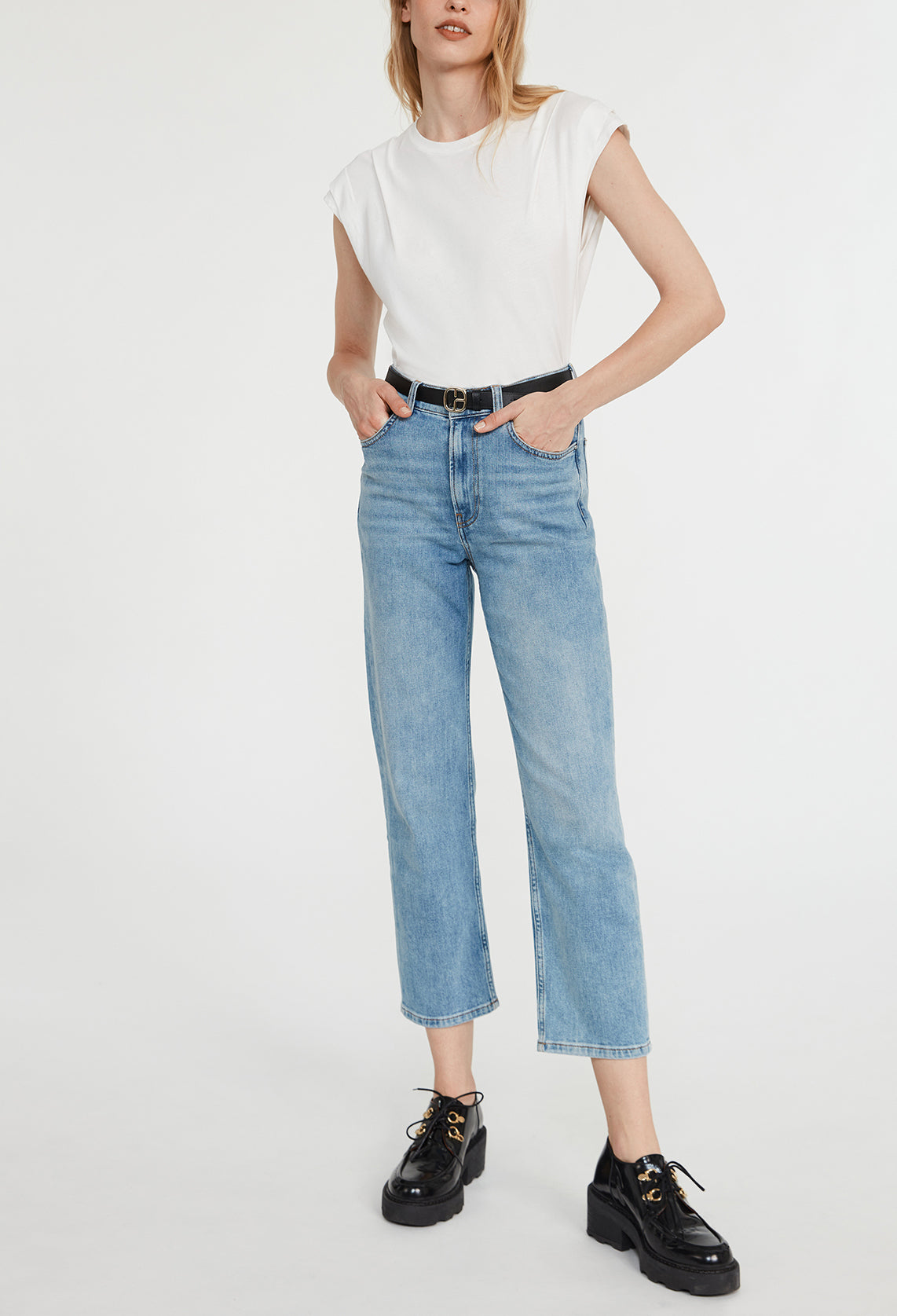 T-shirt écru coton Faume - seconde main