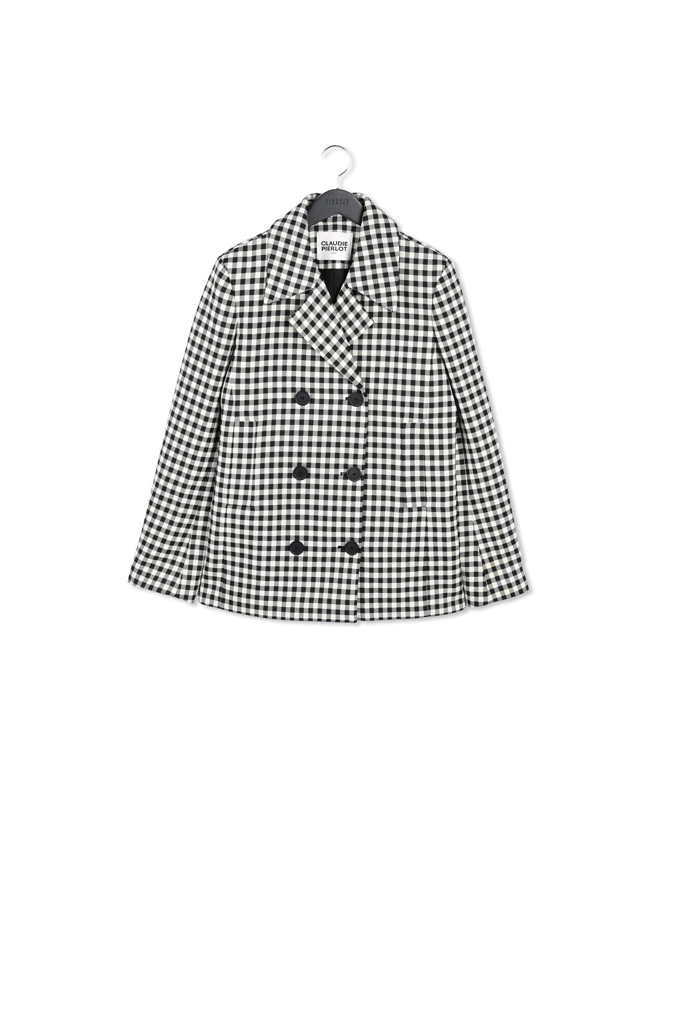 Manteau carreaux bicolore Faume - seconde main