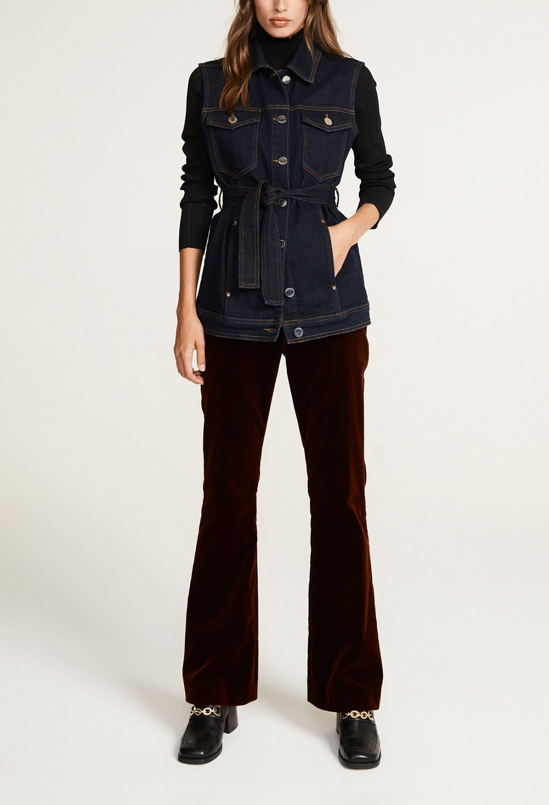 Veste en jean sans manches Faume - seconde main