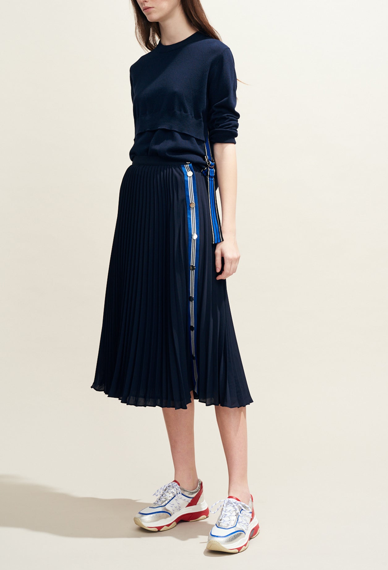 Jupe plissée galon sporty Faume - seconde main