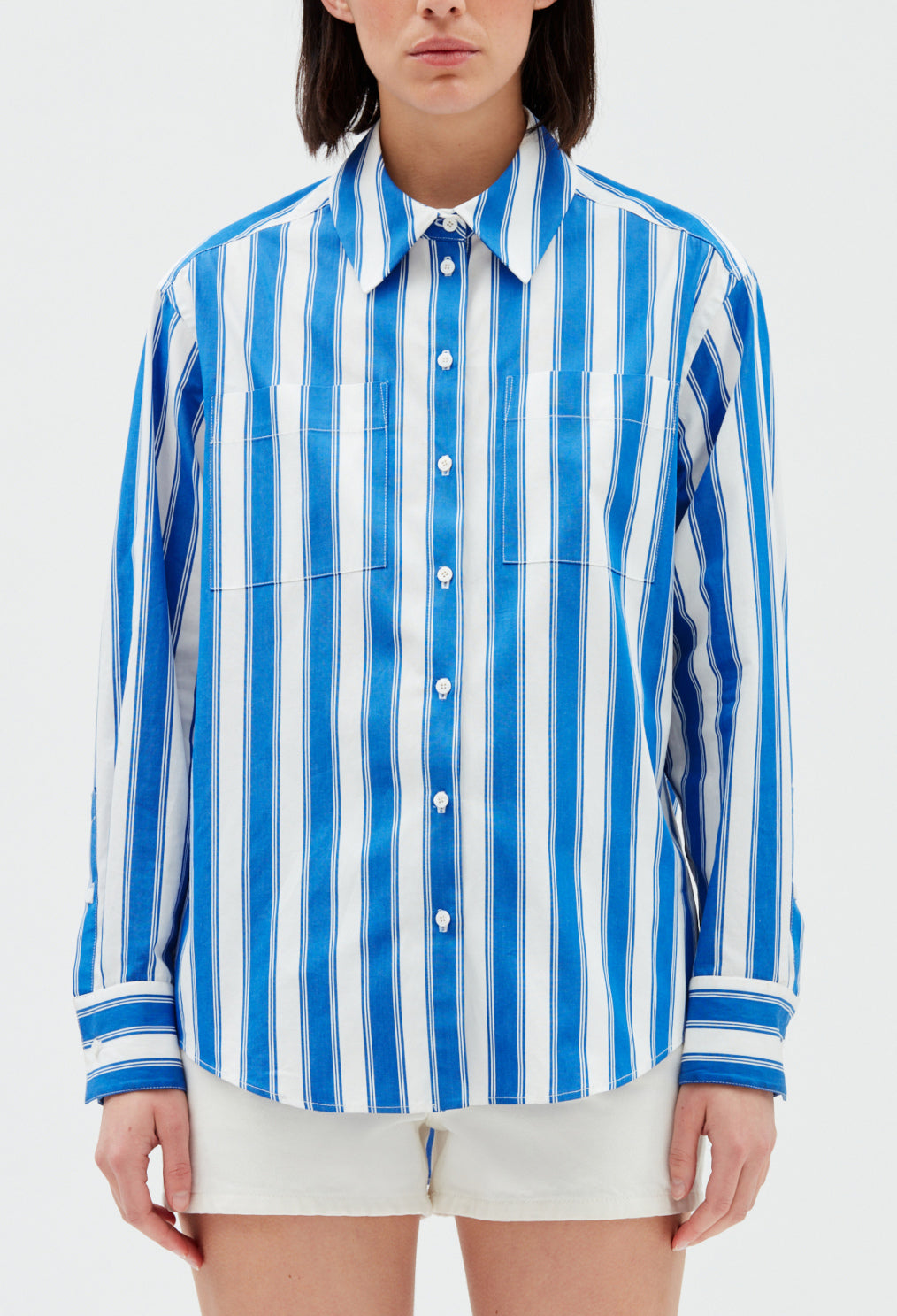 Chemise rayures bleue Faume - seconde main