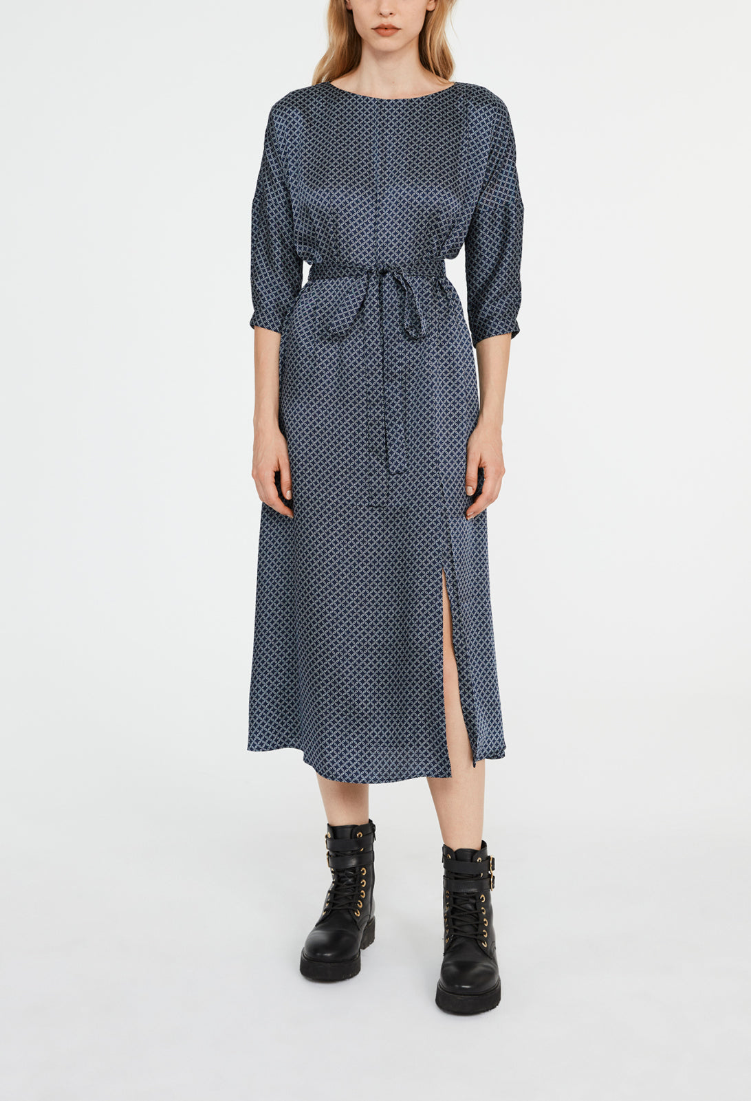 Robe longue à motifs géométrique Faume - seconde main