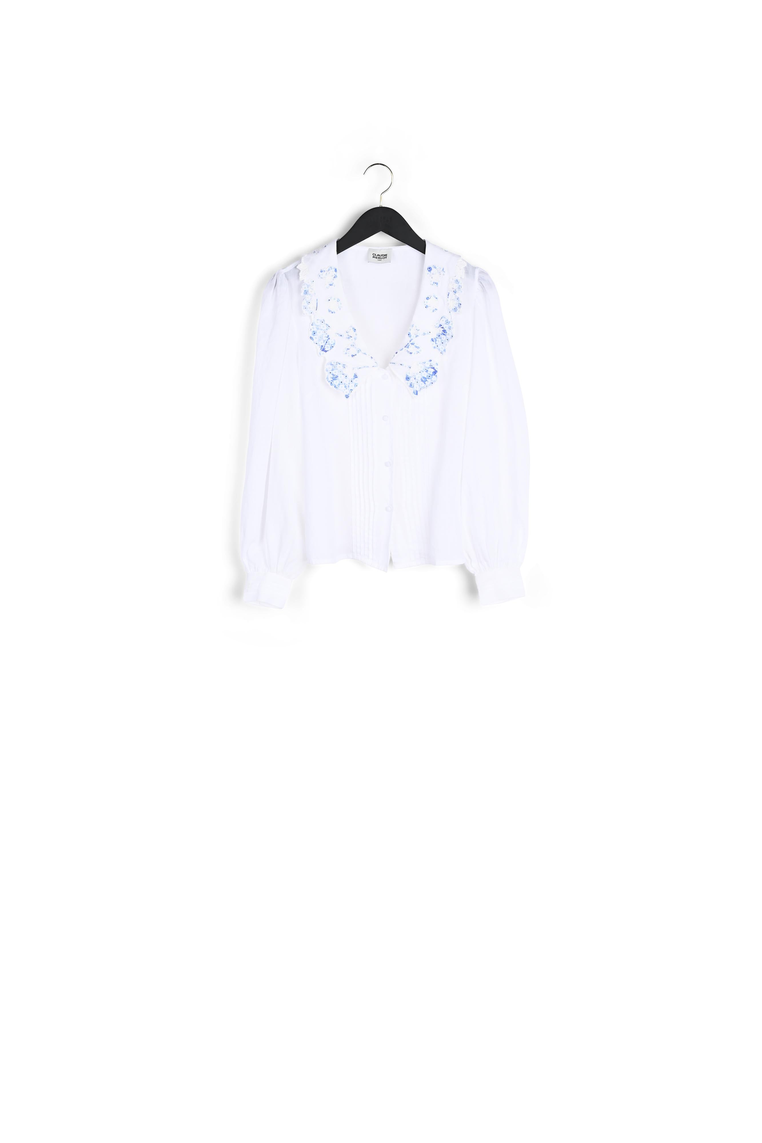 Chemise à col brodé Faume - seconde main