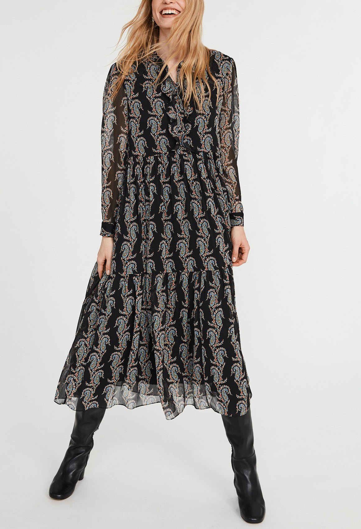 Robe longue imprimée Faume - seconde main