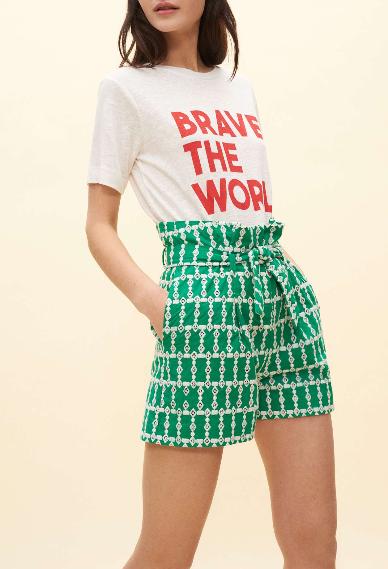 Short imprimé à nouer Faume - seconde main