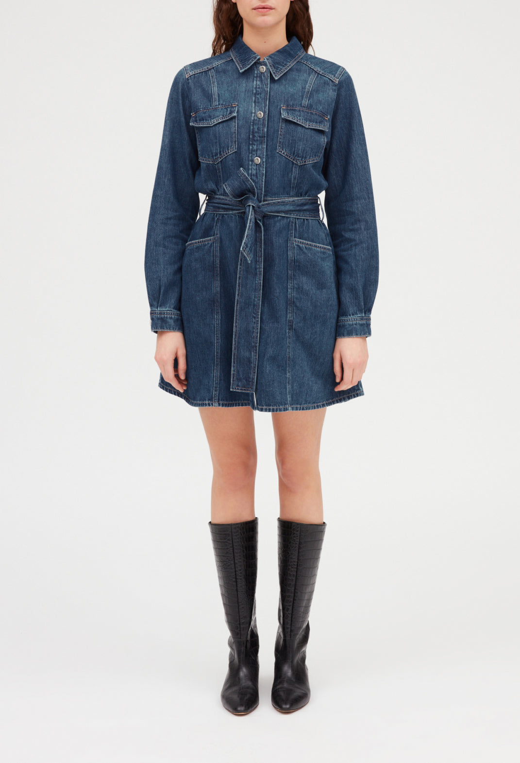 Robe courte denim mid-blue Faume - seconde main