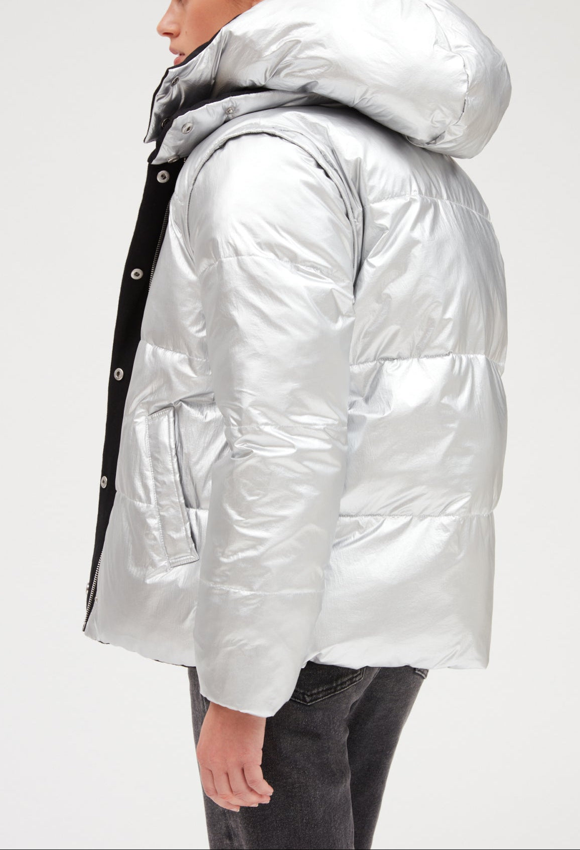 Doudoune bicolore réversible Faume - seconde main