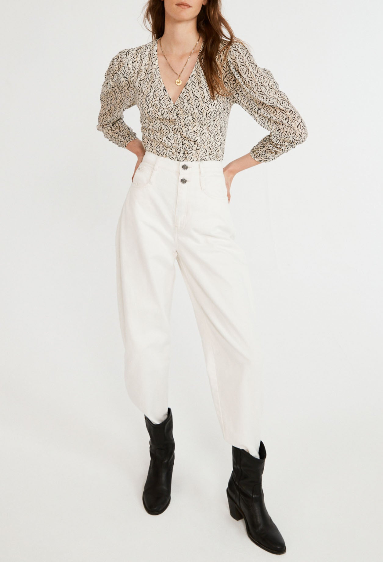 Blouse imprimée Faume - seconde main