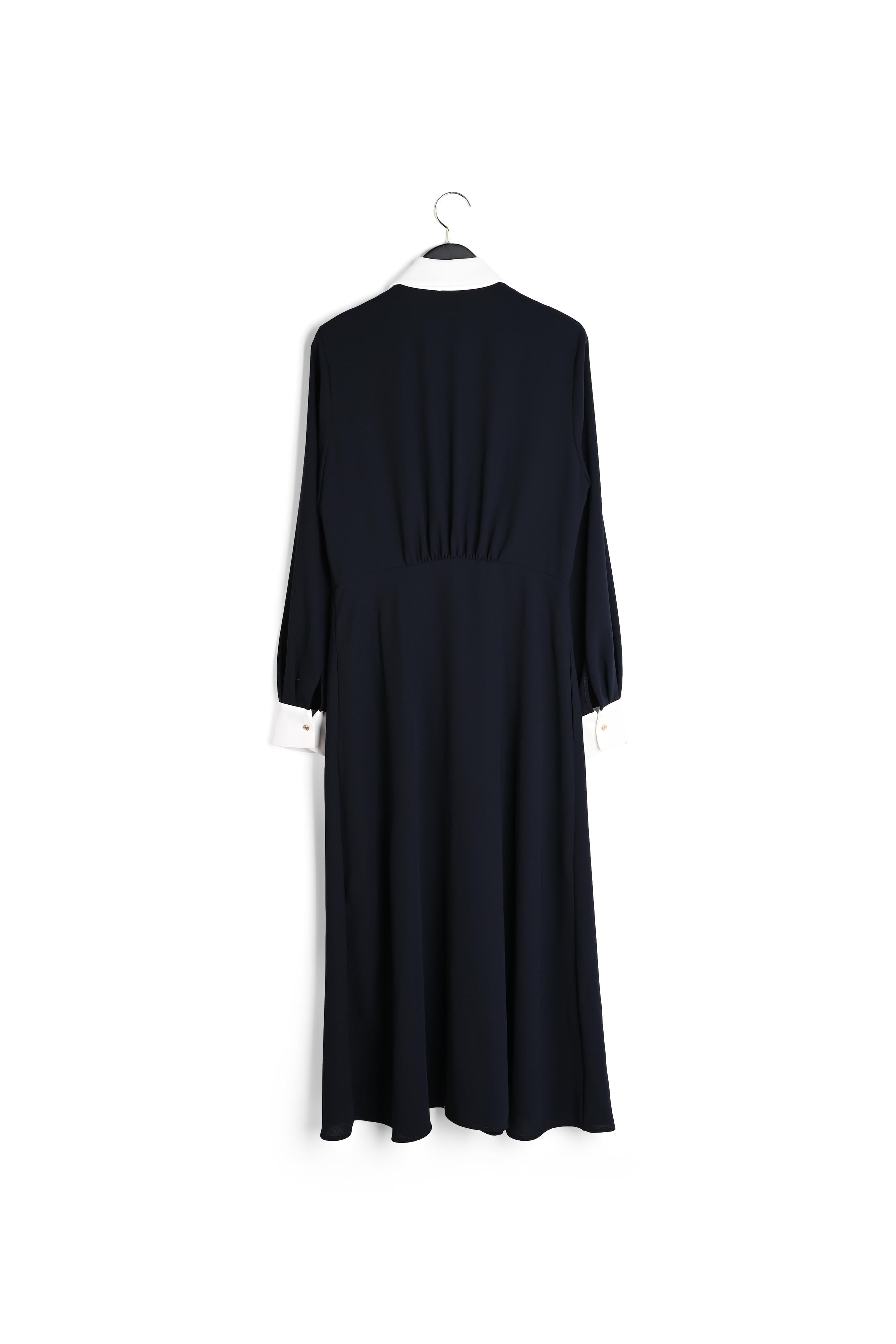 Robe midi marine Faume - seconde main