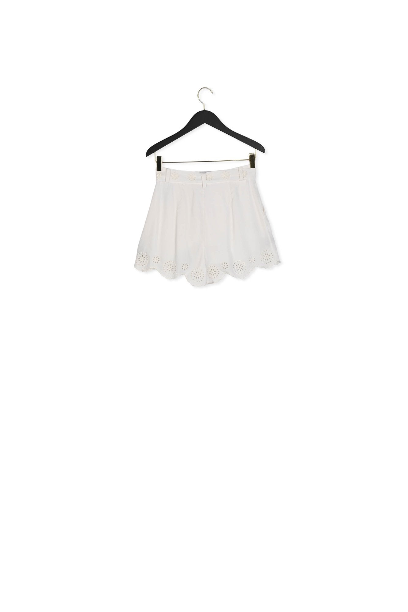 Short taille haute broderie écru Faume - seconde main