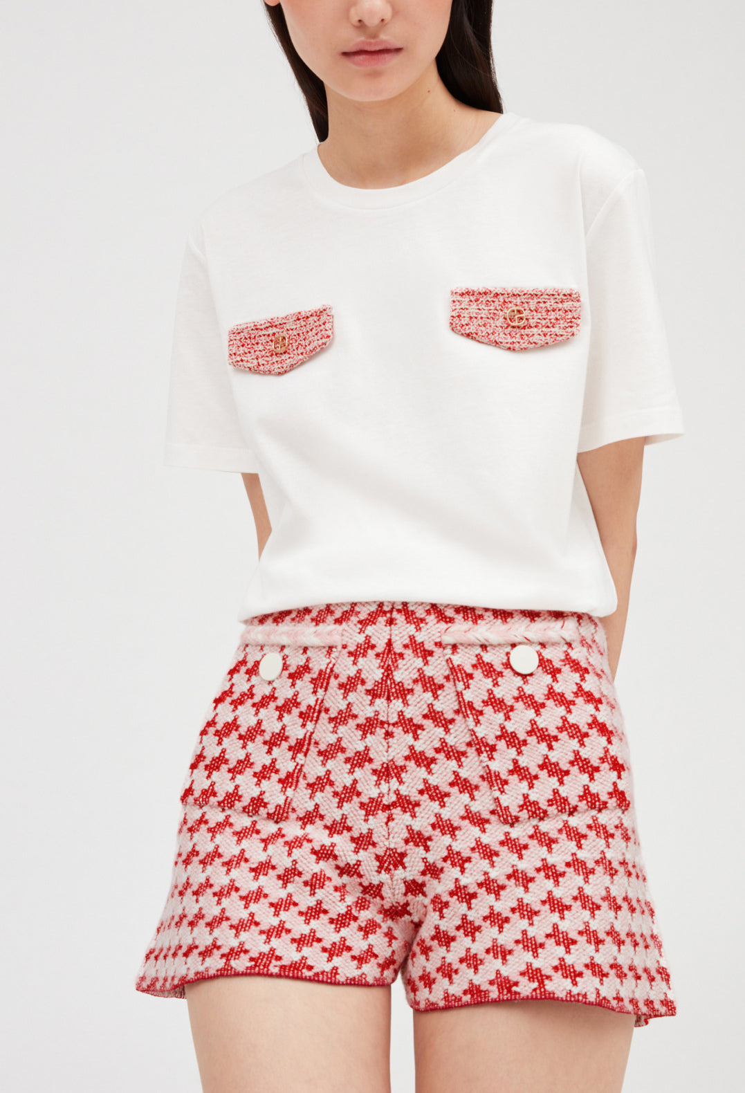 Short maille effet tweed Faume - seconde main