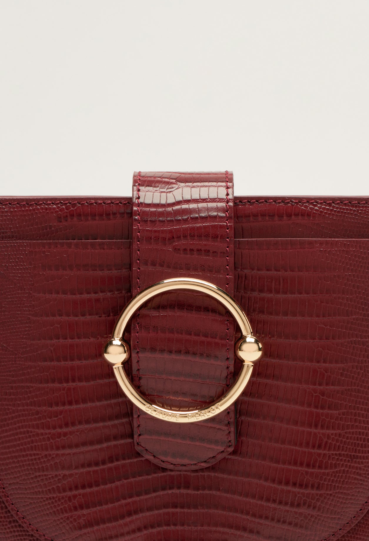 Sac besace Anouck en cuir façon lézard Faume - seconde main