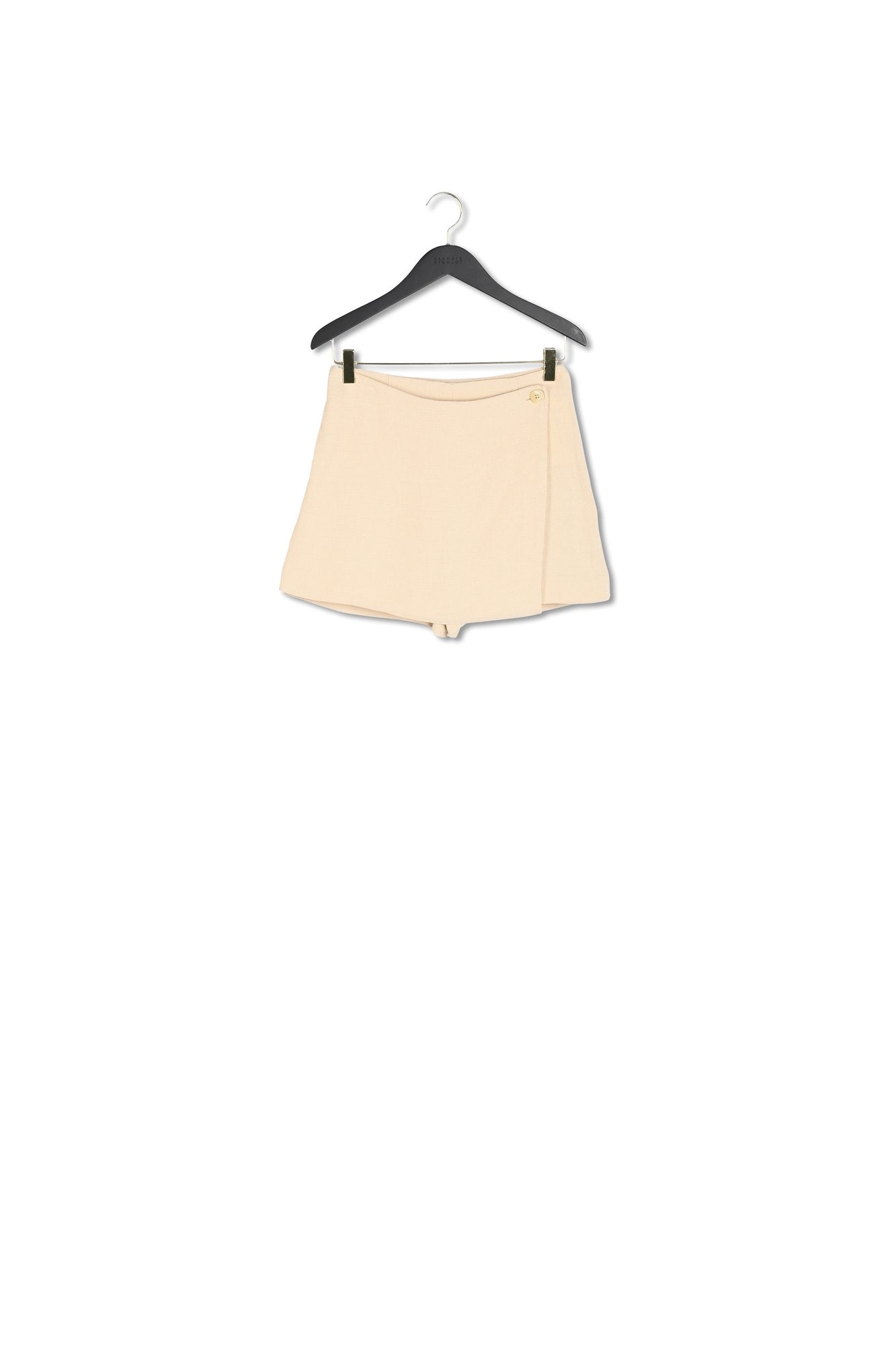 Jupe short portefeuille beige Faume - seconde main