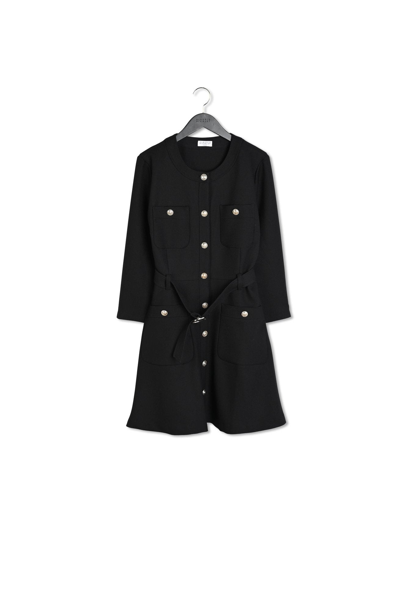 Robe noire à boutons Faume - seconde main