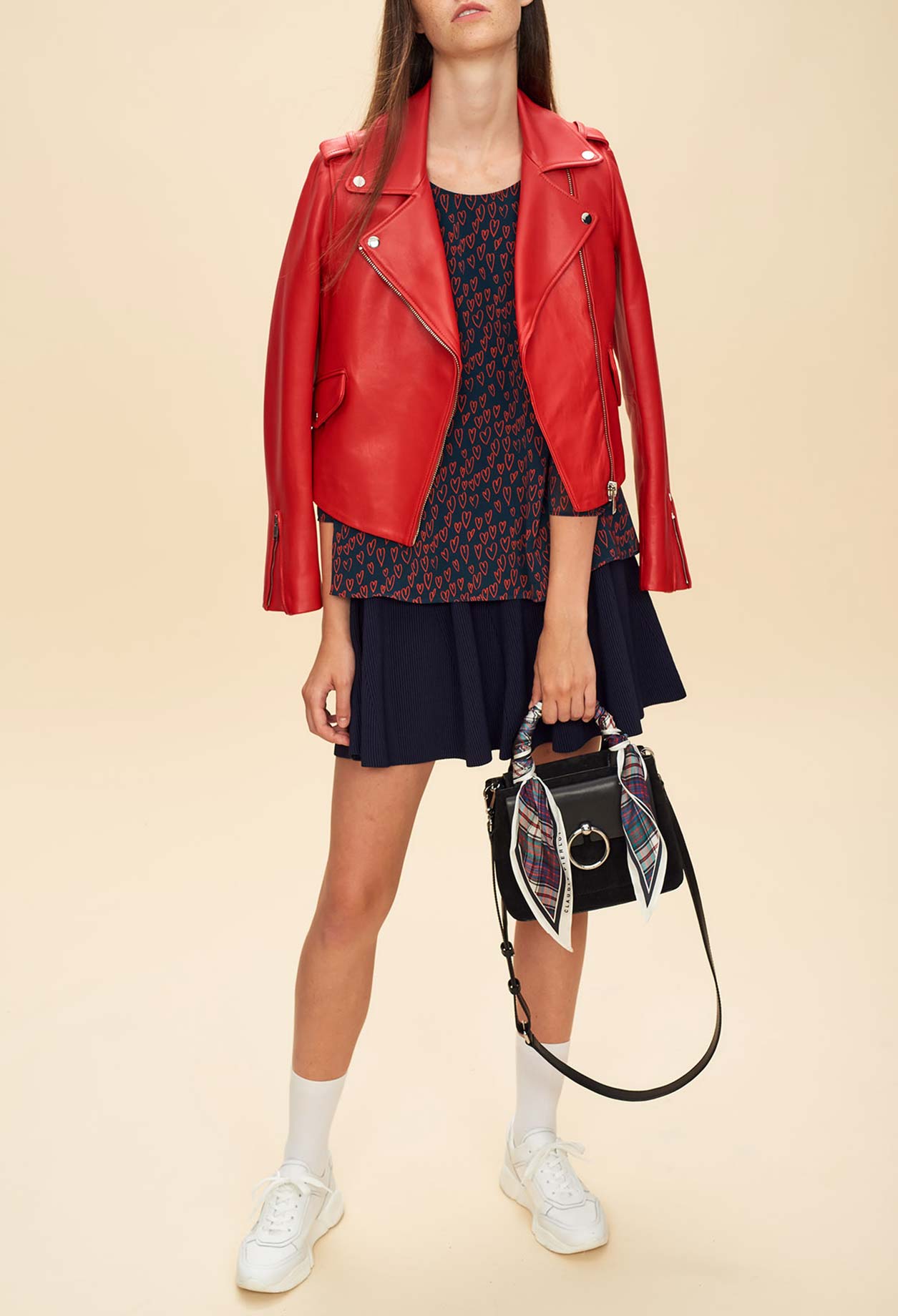 Top BANC imprimé cœur Faume - seconde main