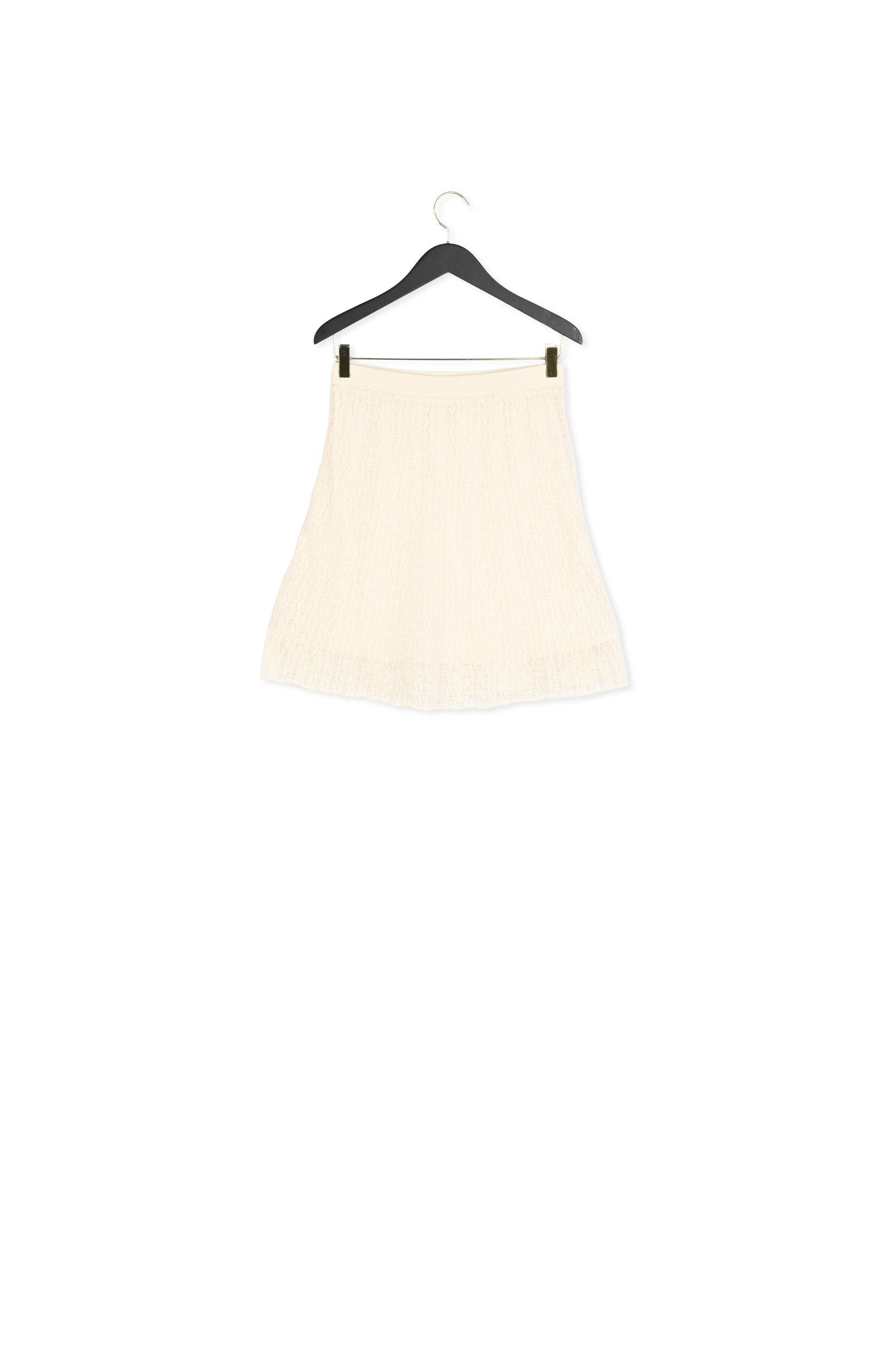 Jupe fluide maille fine écrue Faume - seconde main