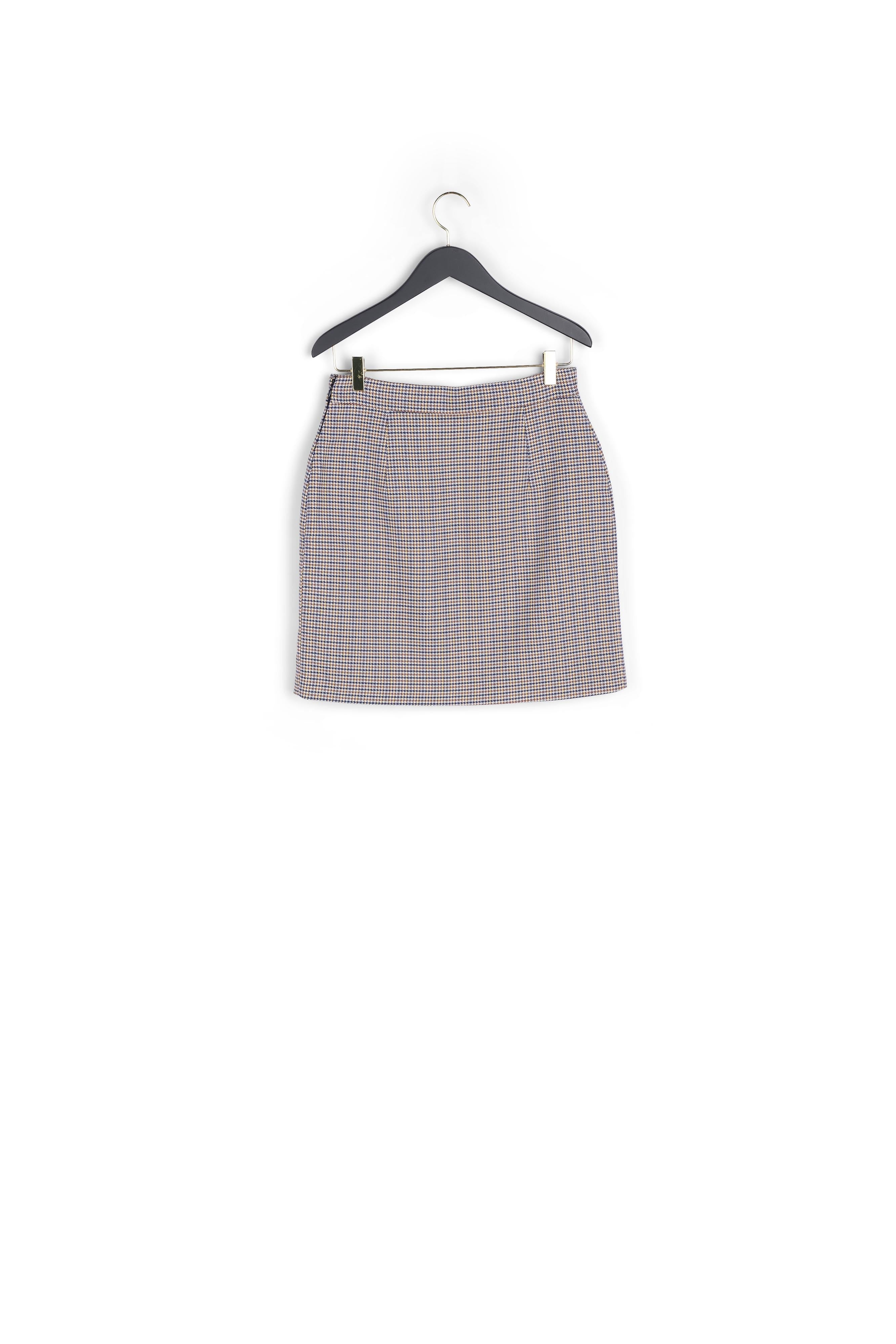 Jupe tailleur droite à carreaux Faume - seconde main