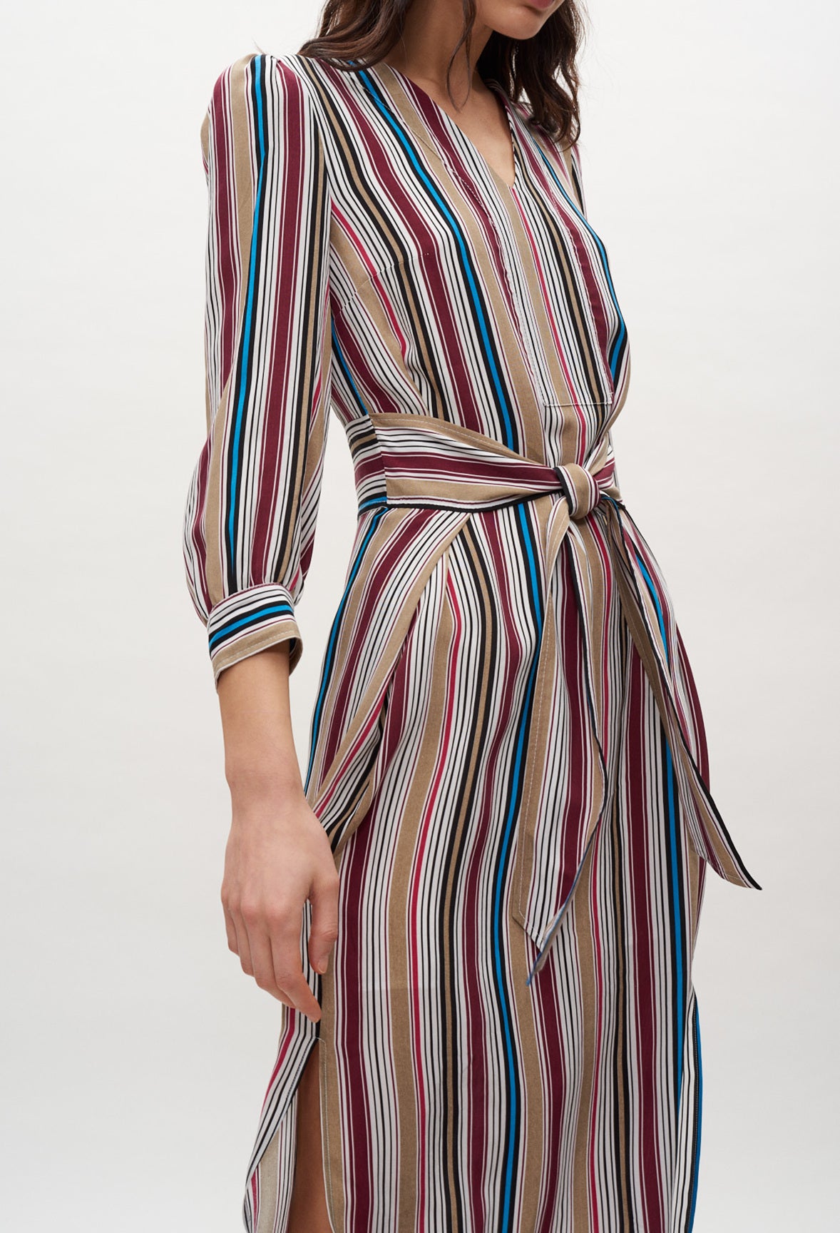 Robe mi-longue ceinturée Faume - seconde main