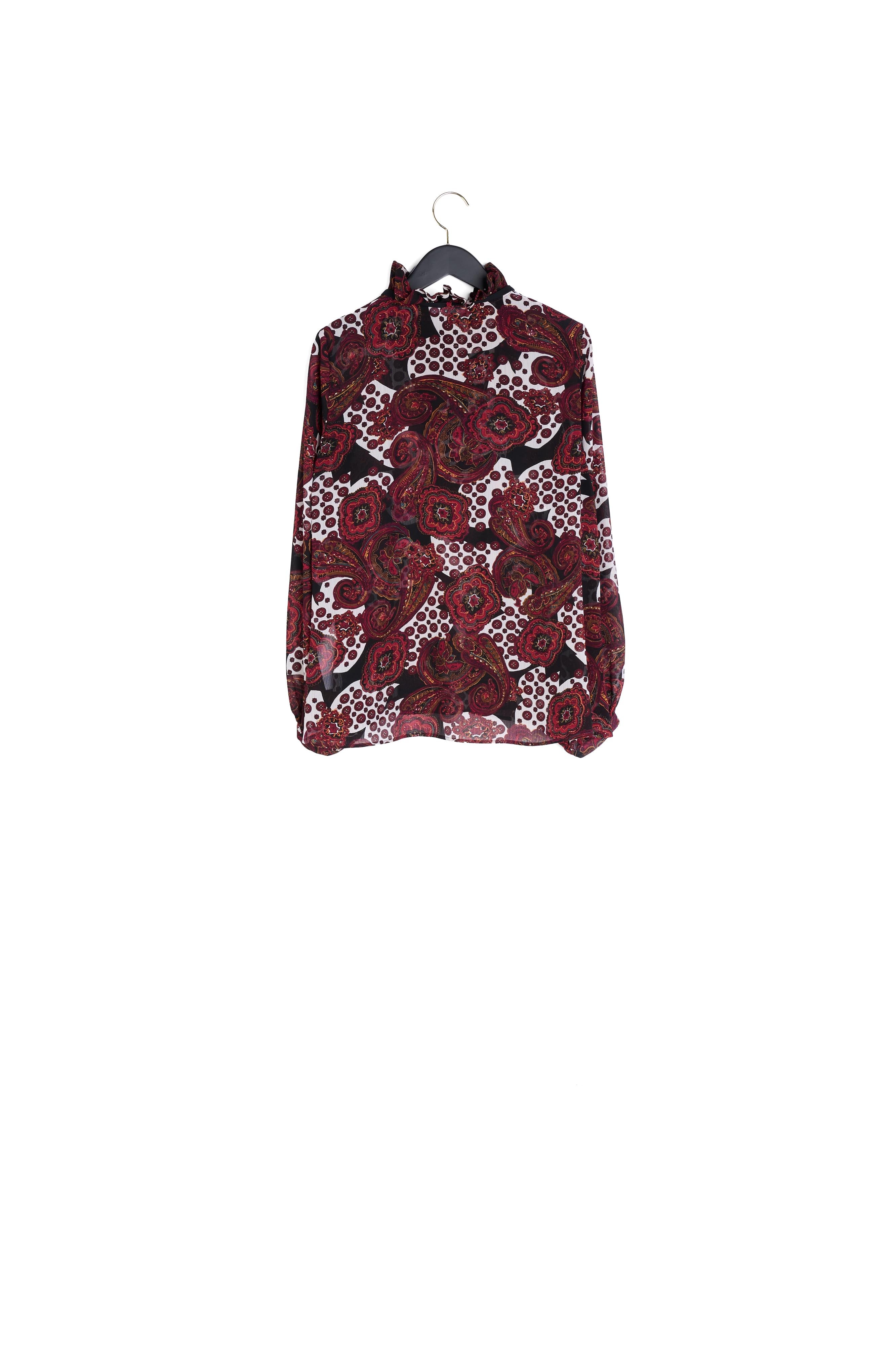 Top imprimé col lavallière Faume - seconde main