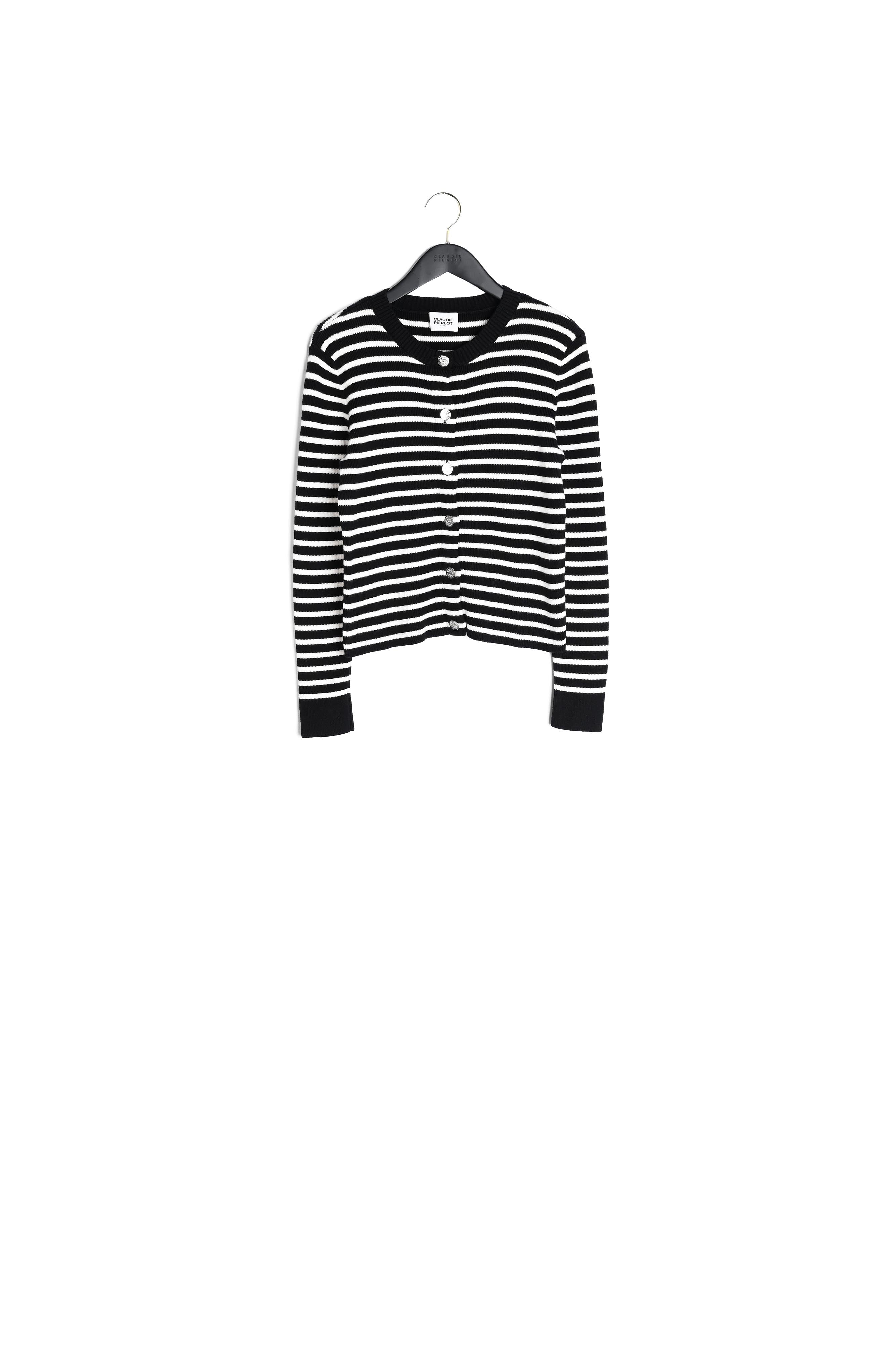 Gilet rayé maille Faume - seconde main