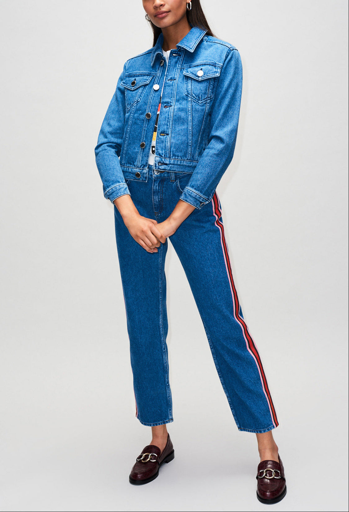 Veste en jean col à message Faume - seconde main